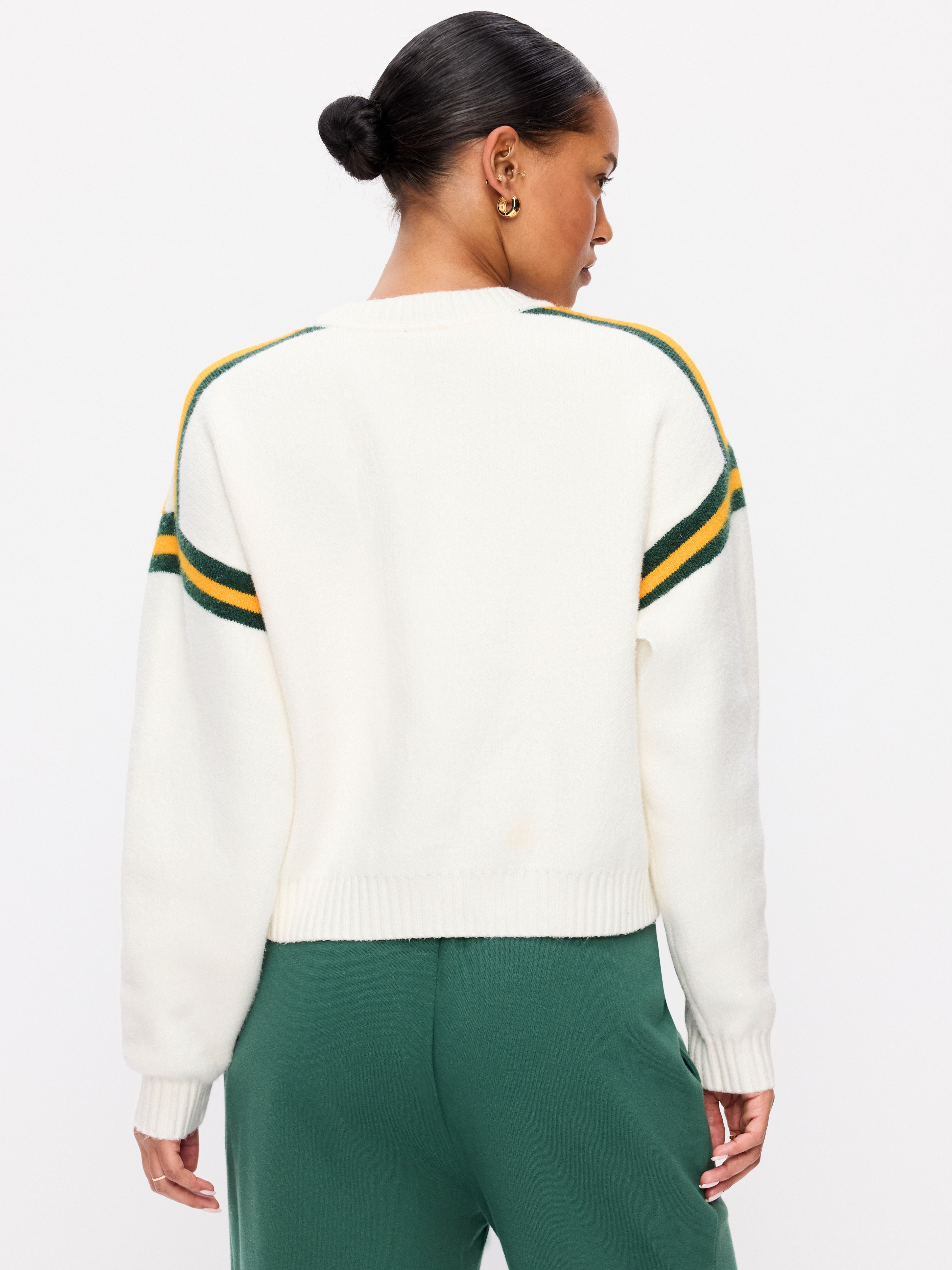 Buffalo Bills Cropped Sweater for Women - Green Bay Packers - 2