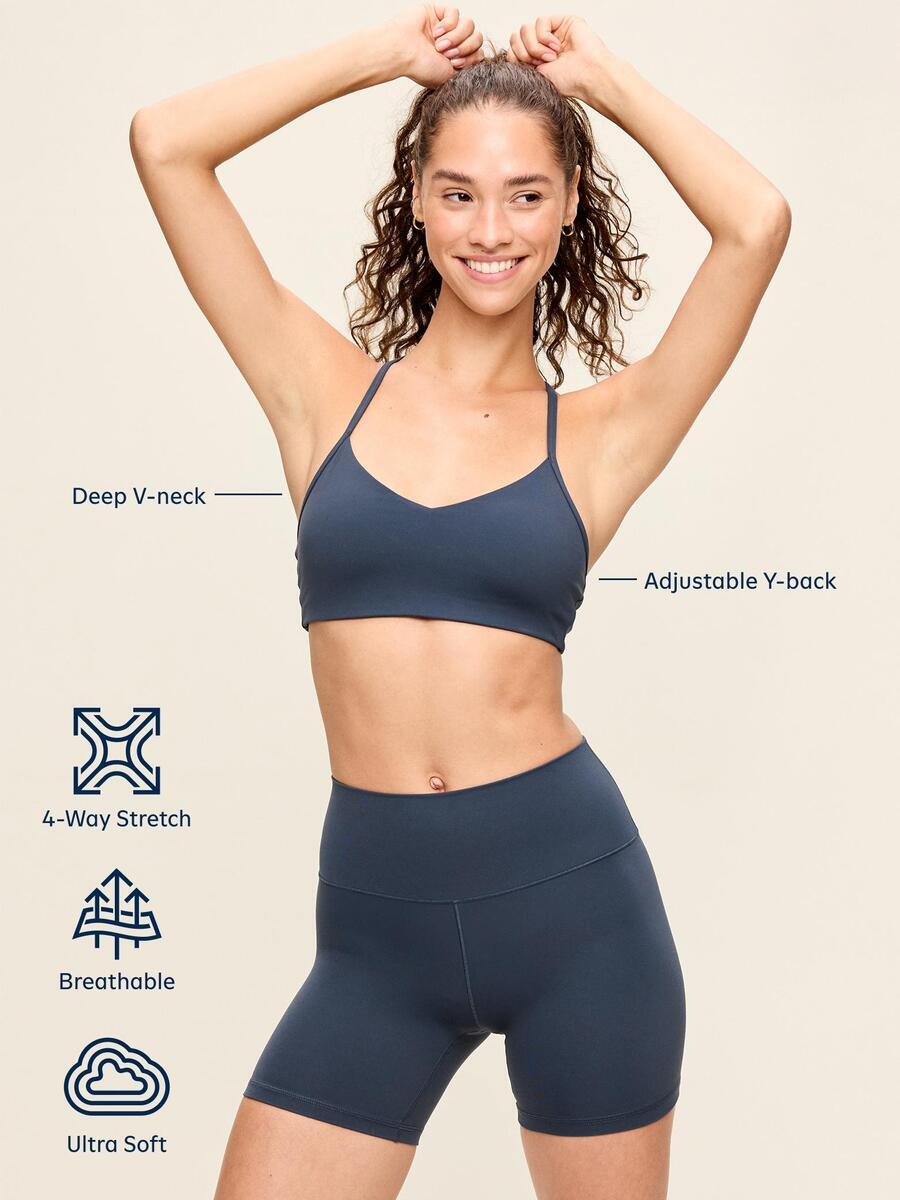Light Support StudioSmooth Y-Back Sports Bra - Dusk Navy - 8