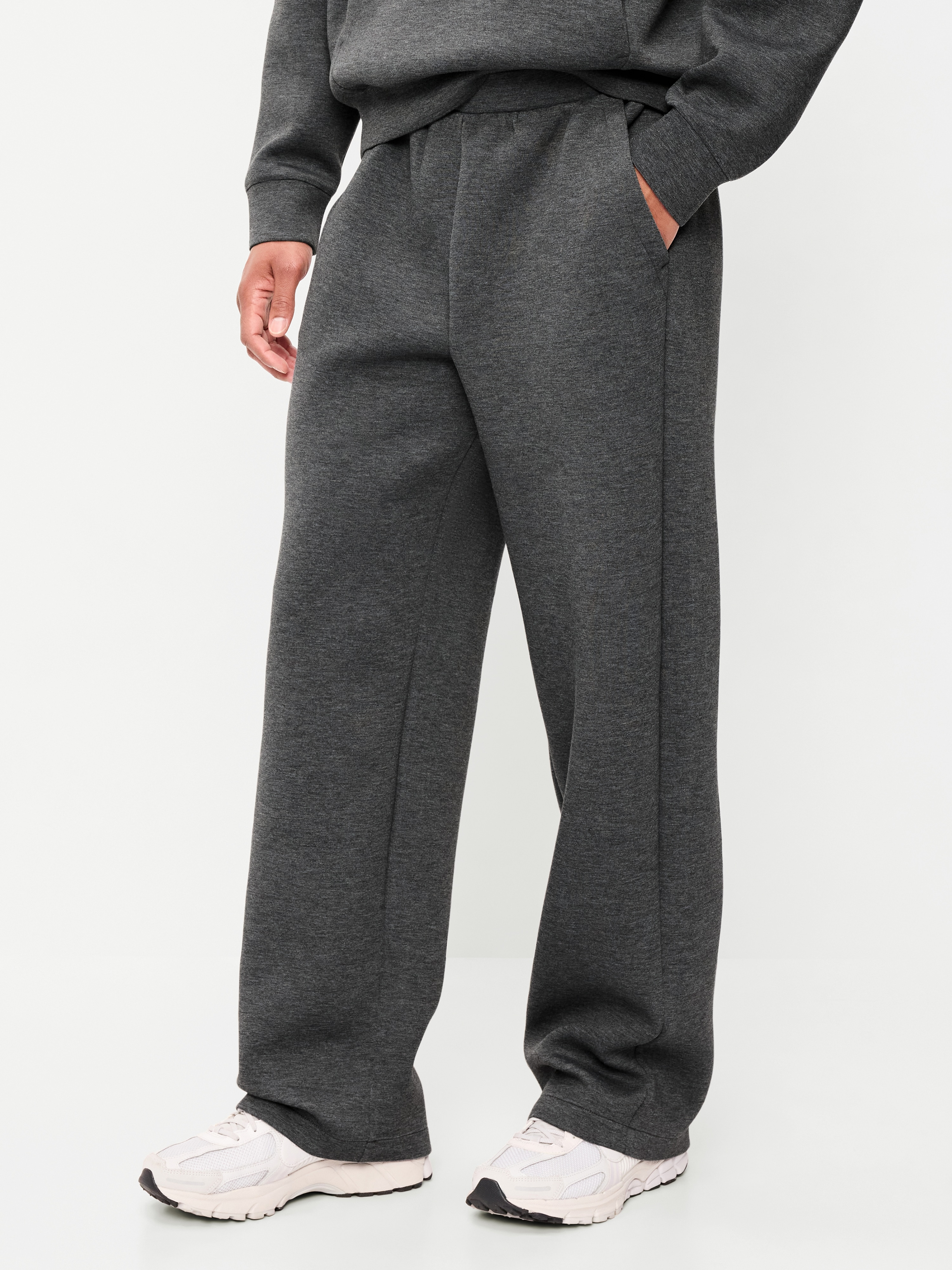 Bounce Fleece Baggy Sweatpants - Dark Heather Gray - 1