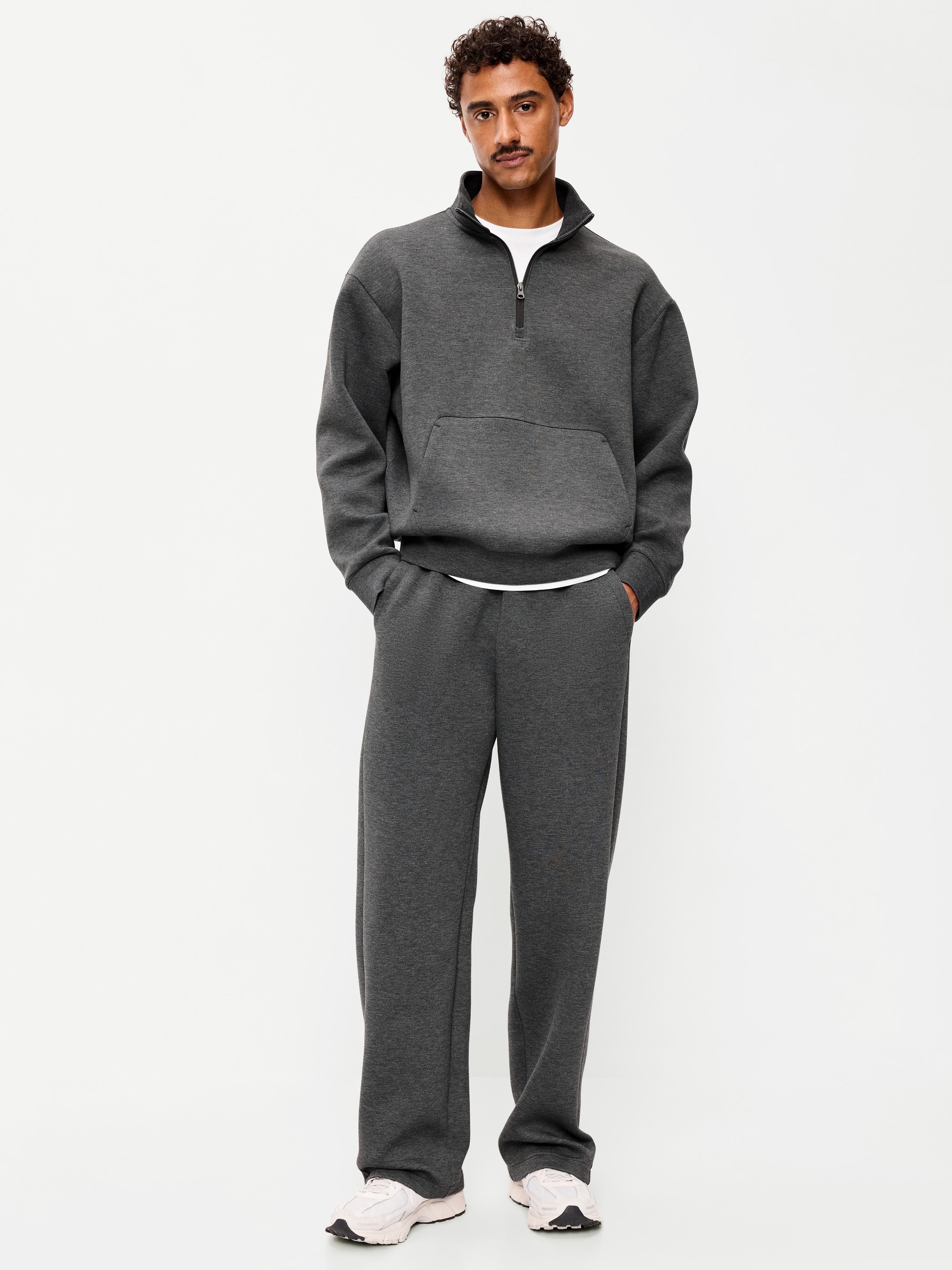 Bounce Fleece Baggy Sweatpants - Dark Heather Gray - 2