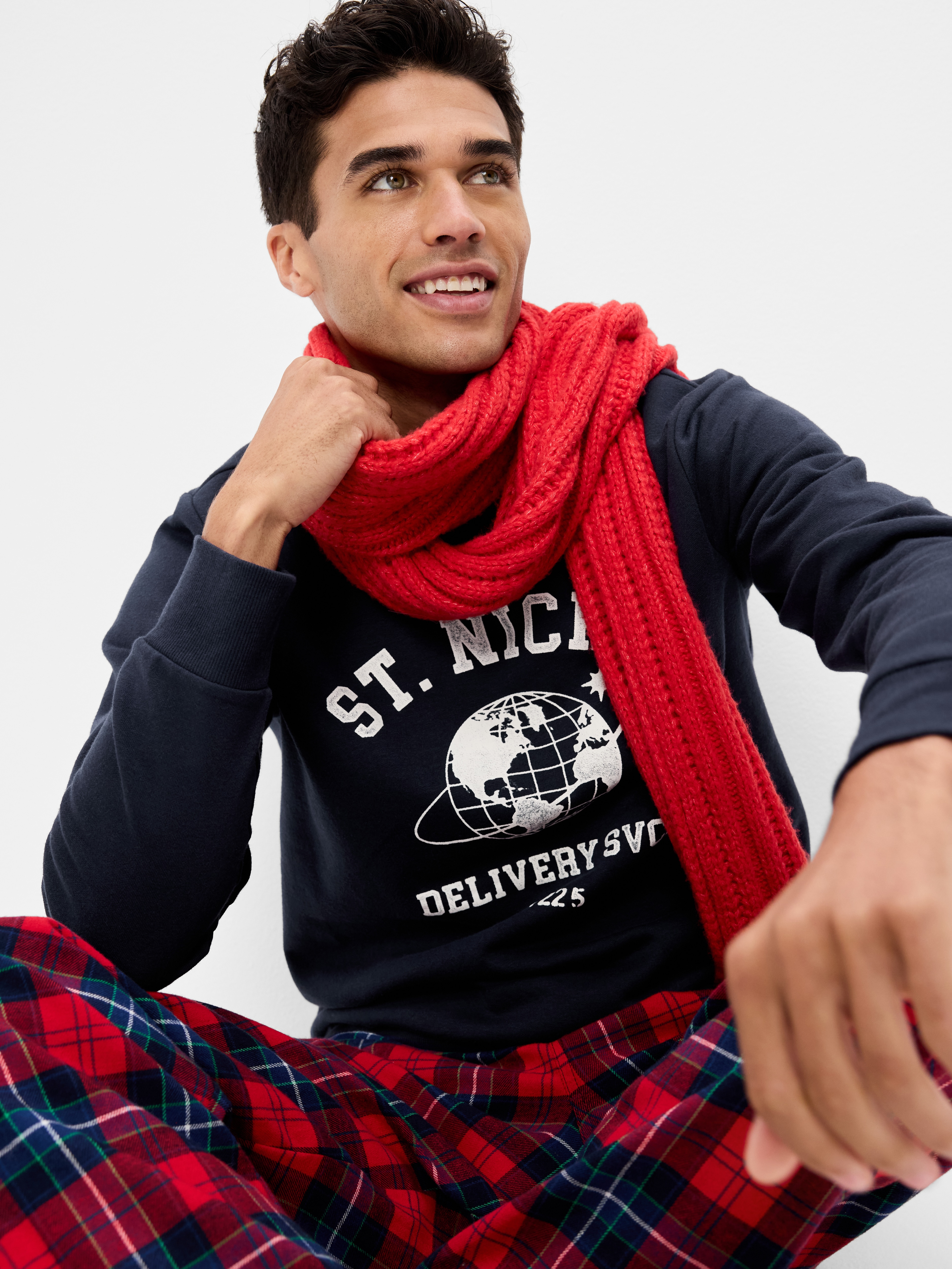Graphic Crew-Neck Sweatshirt - In the Navy - 3