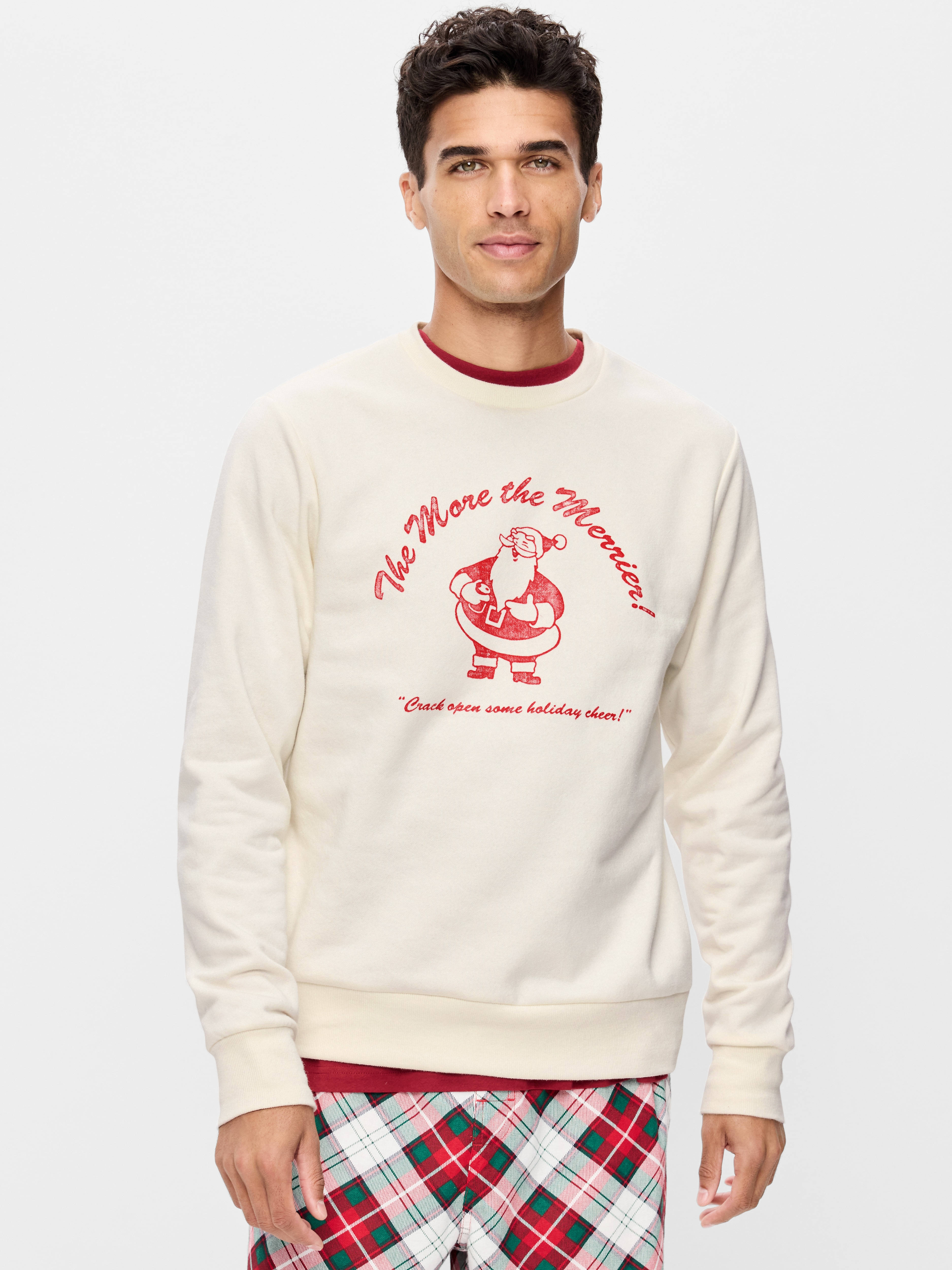 Graphic Crew-Neck Sweatshirt - Sea Salt - 1