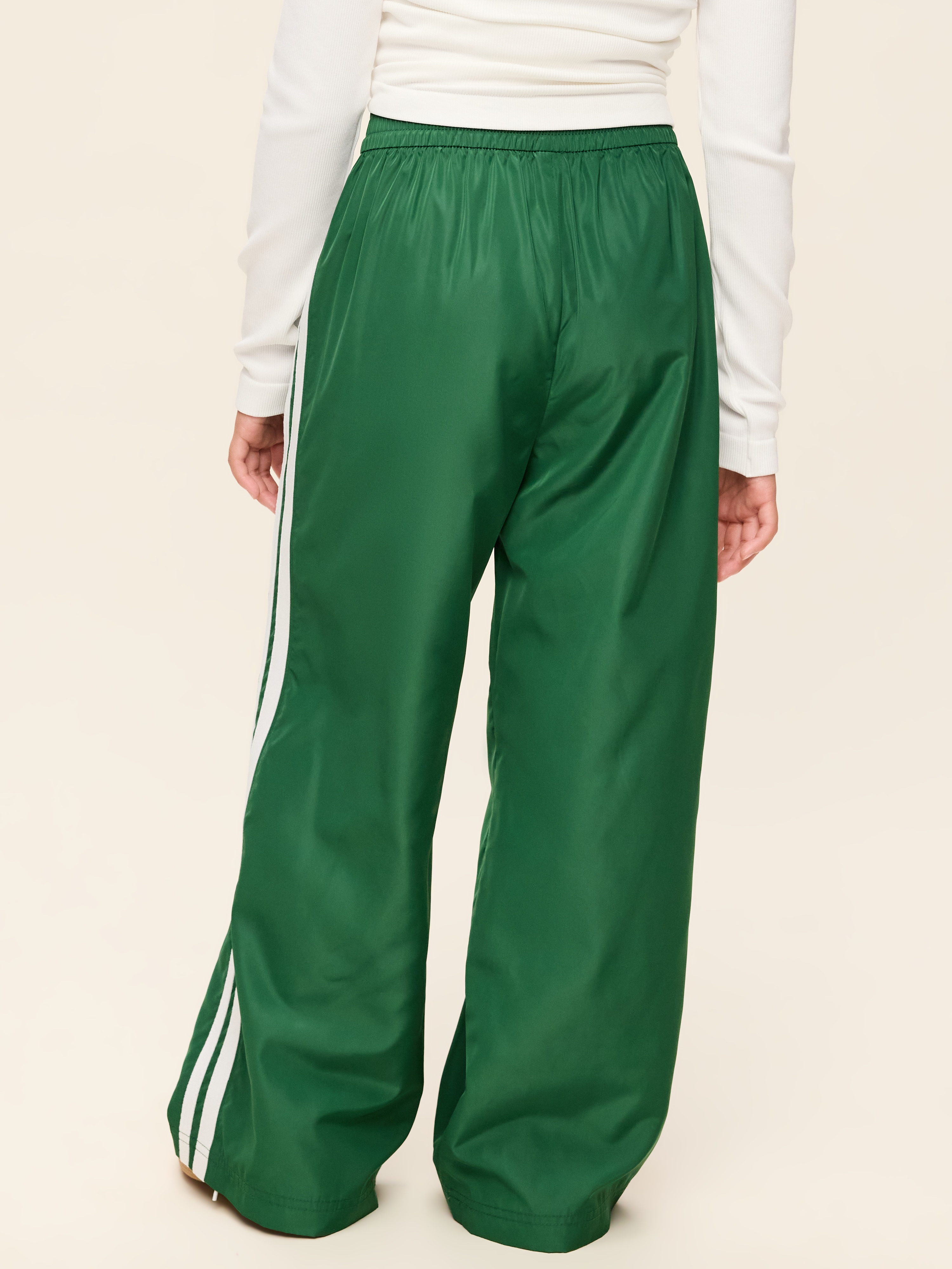 High-Waisted Track Pants for Girls - Field of Greens - 4