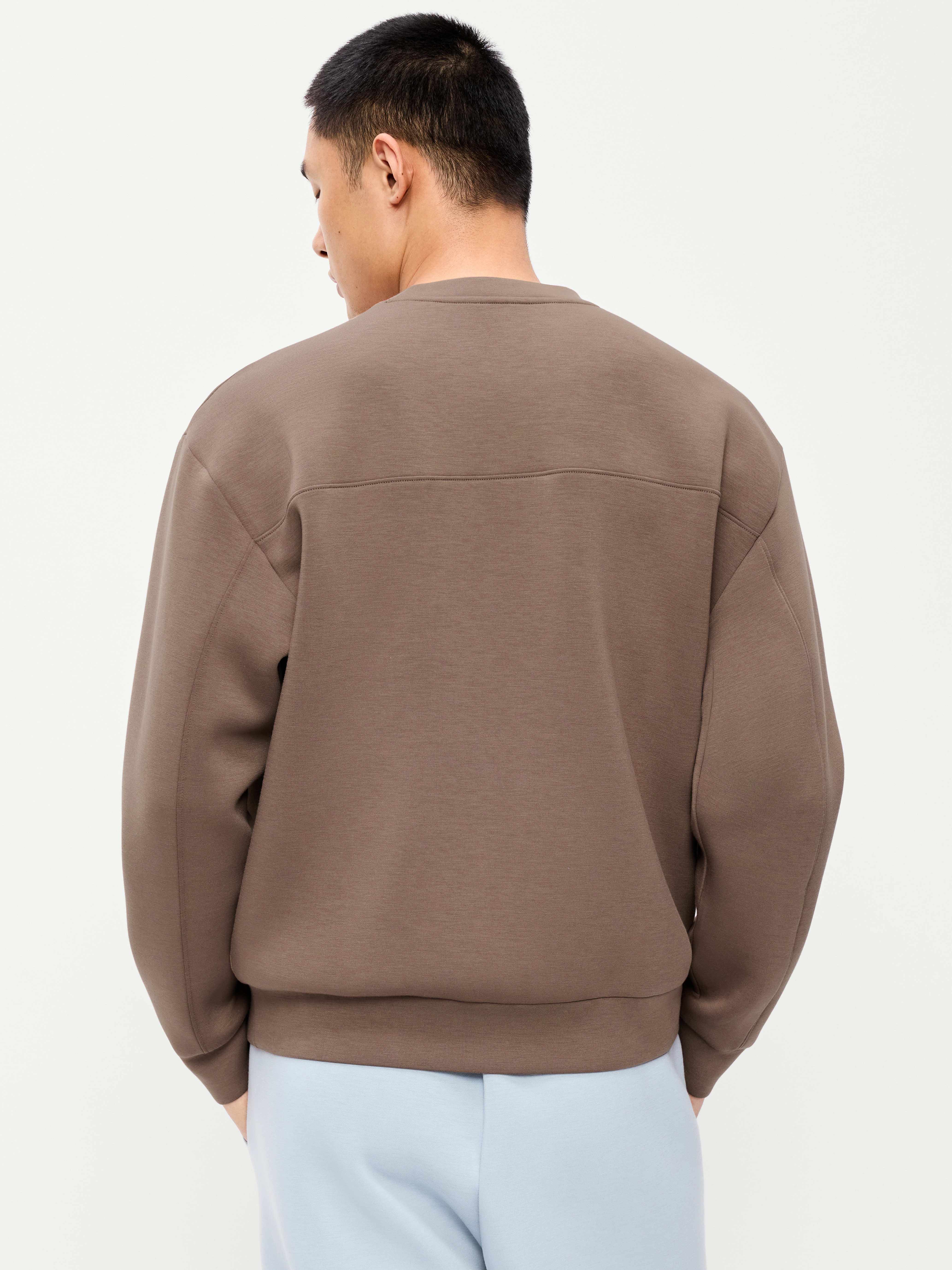Oversized Bounce Fleece Sweatshirt - Saddle Brown - 2