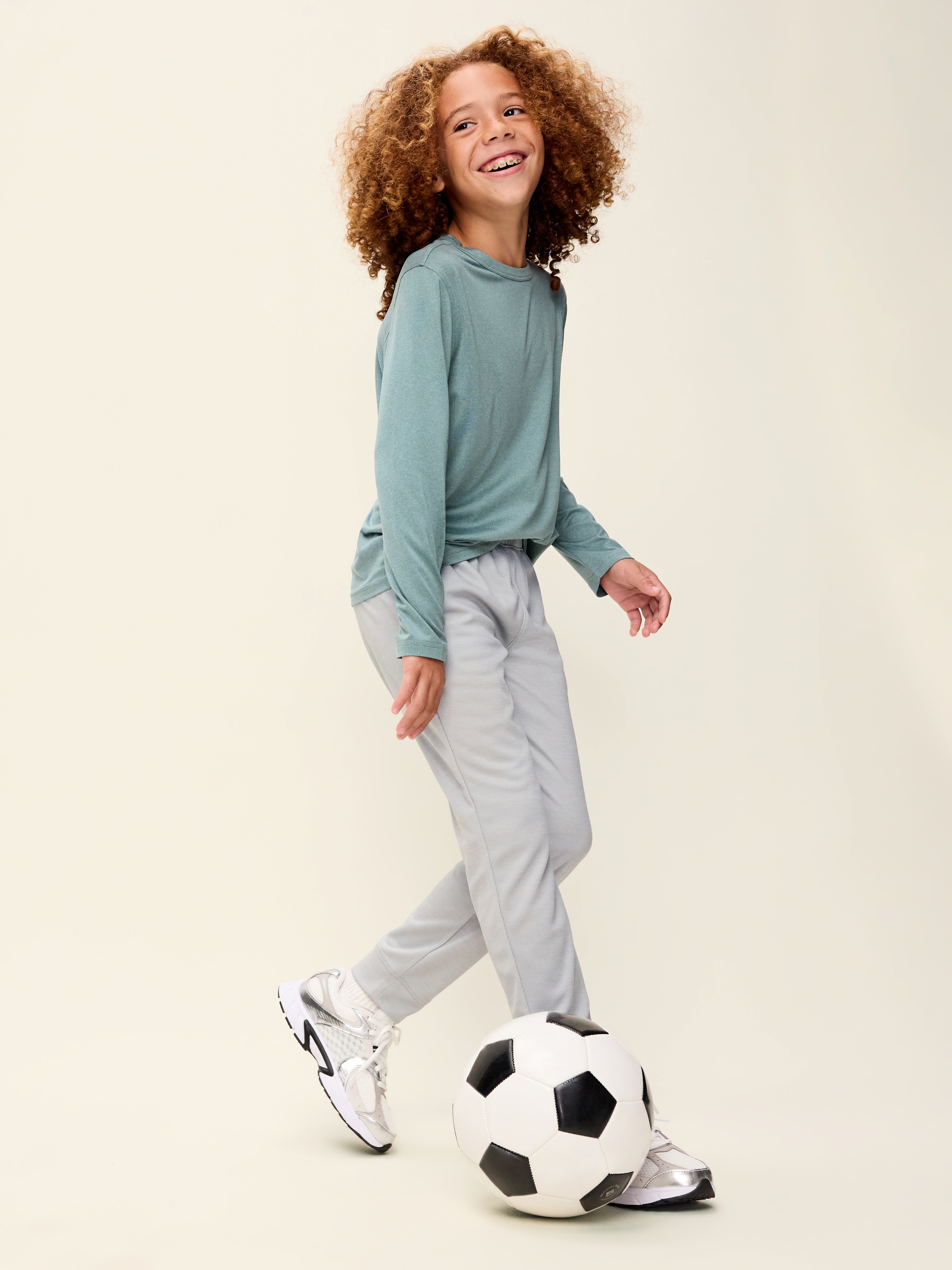 Mesh Jogger Sweatpants for Boys - Cloud Cover - 3