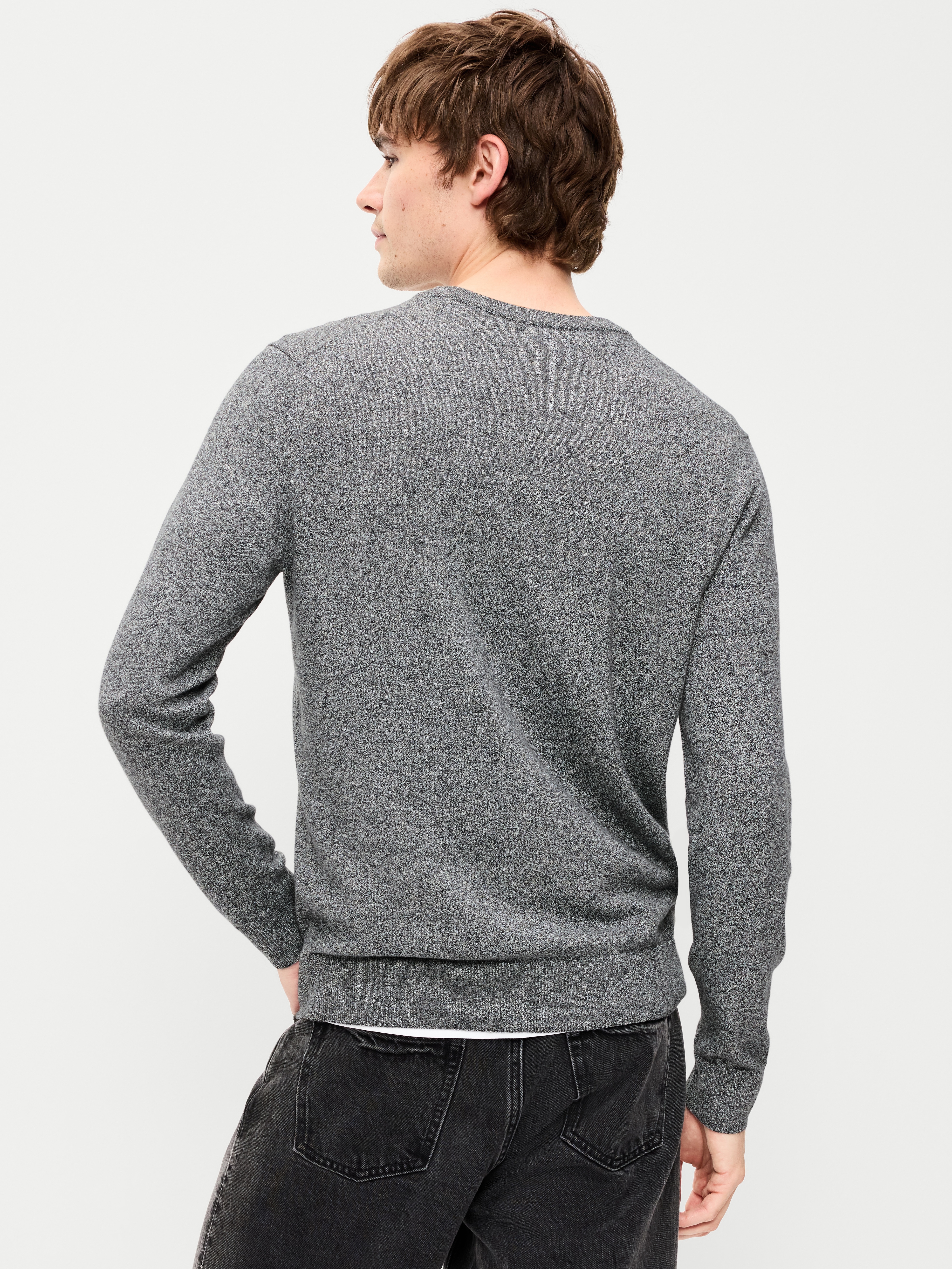 Essential Crew-Neck Sweater - Charcoal Heather - 2