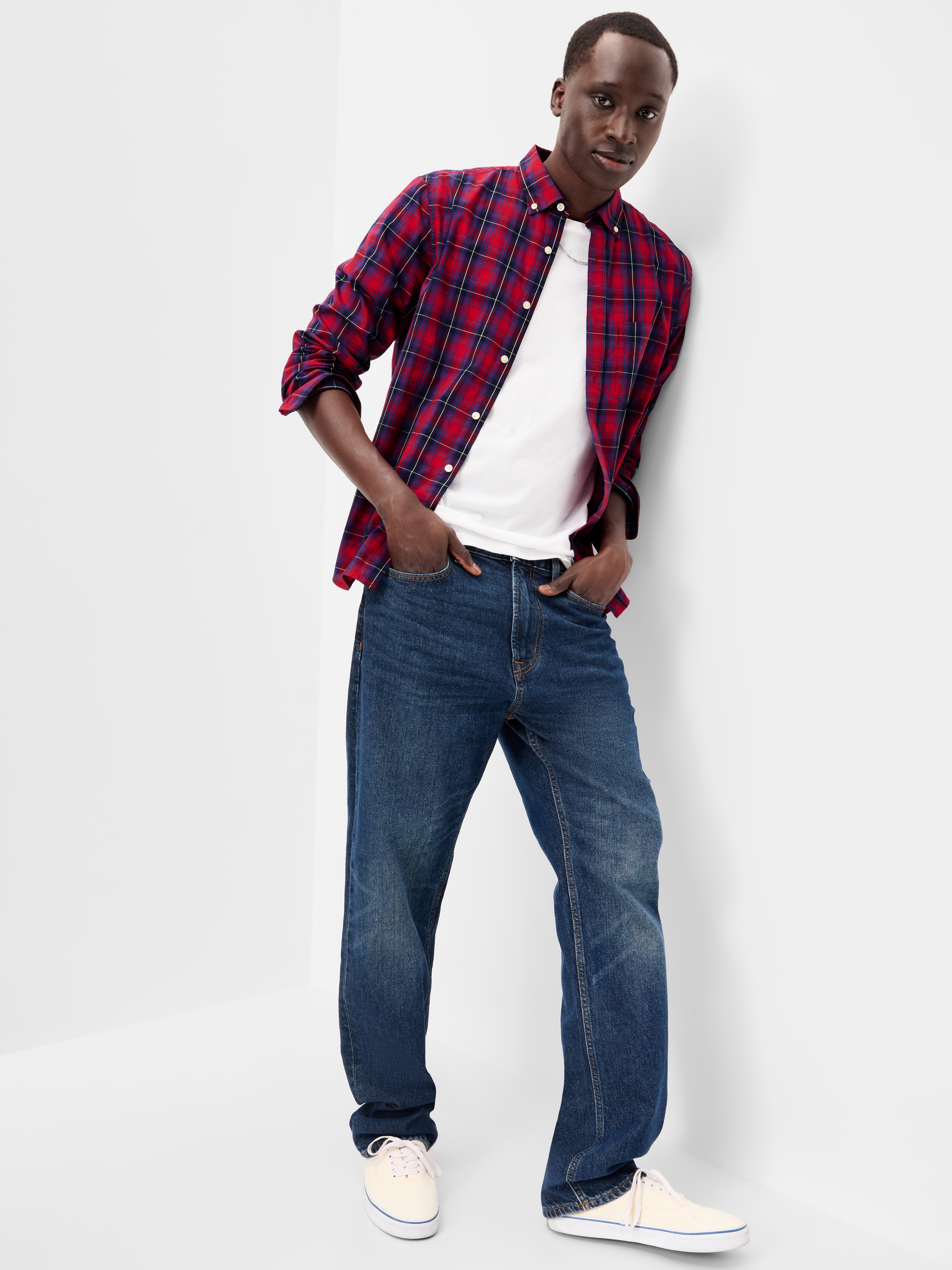 Classic Fit Everyday Oxford Shirt - Robbie Red - 3