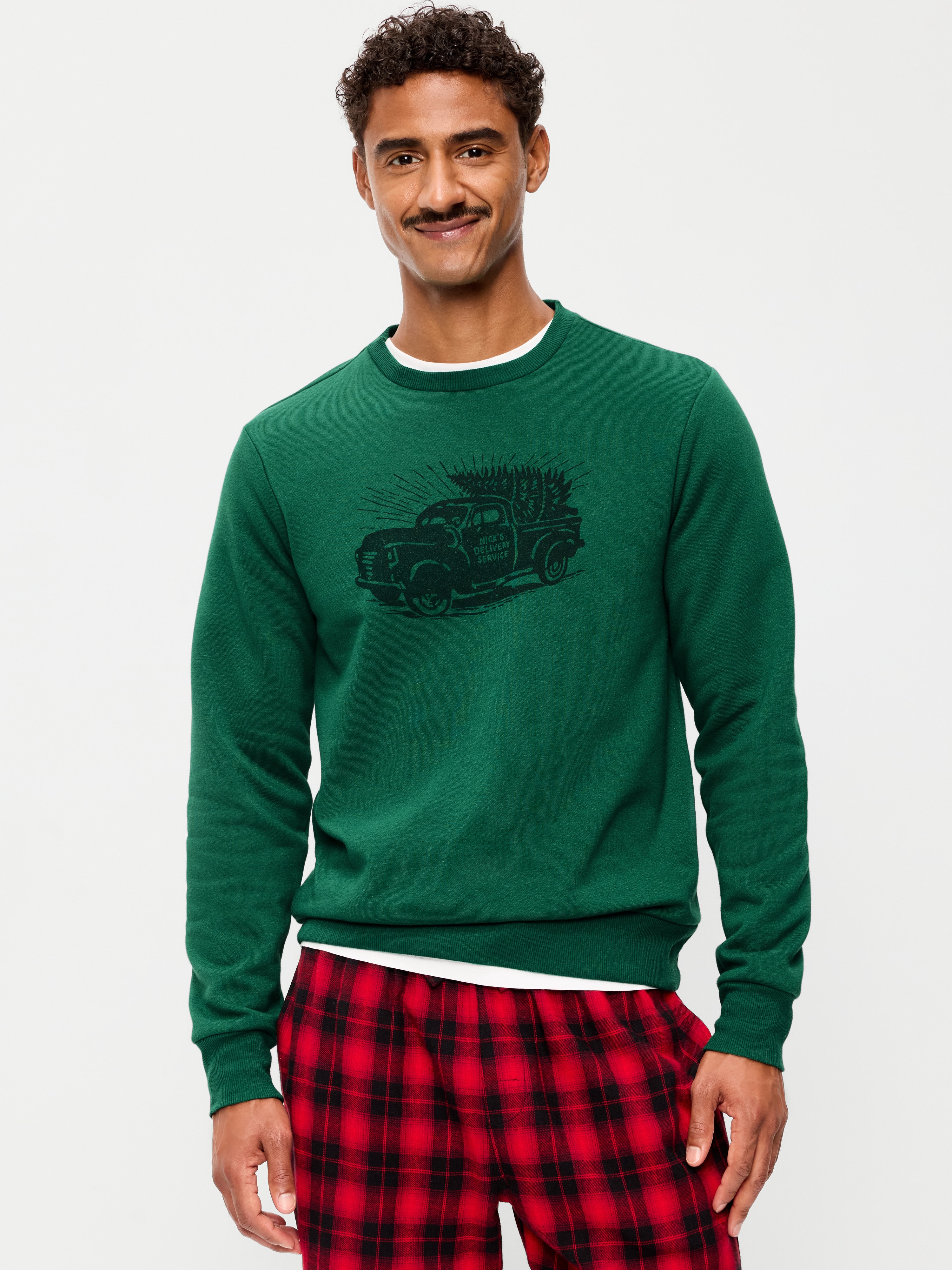 Graphic Crew-Neck Sweatshirt - Botanica - 1
