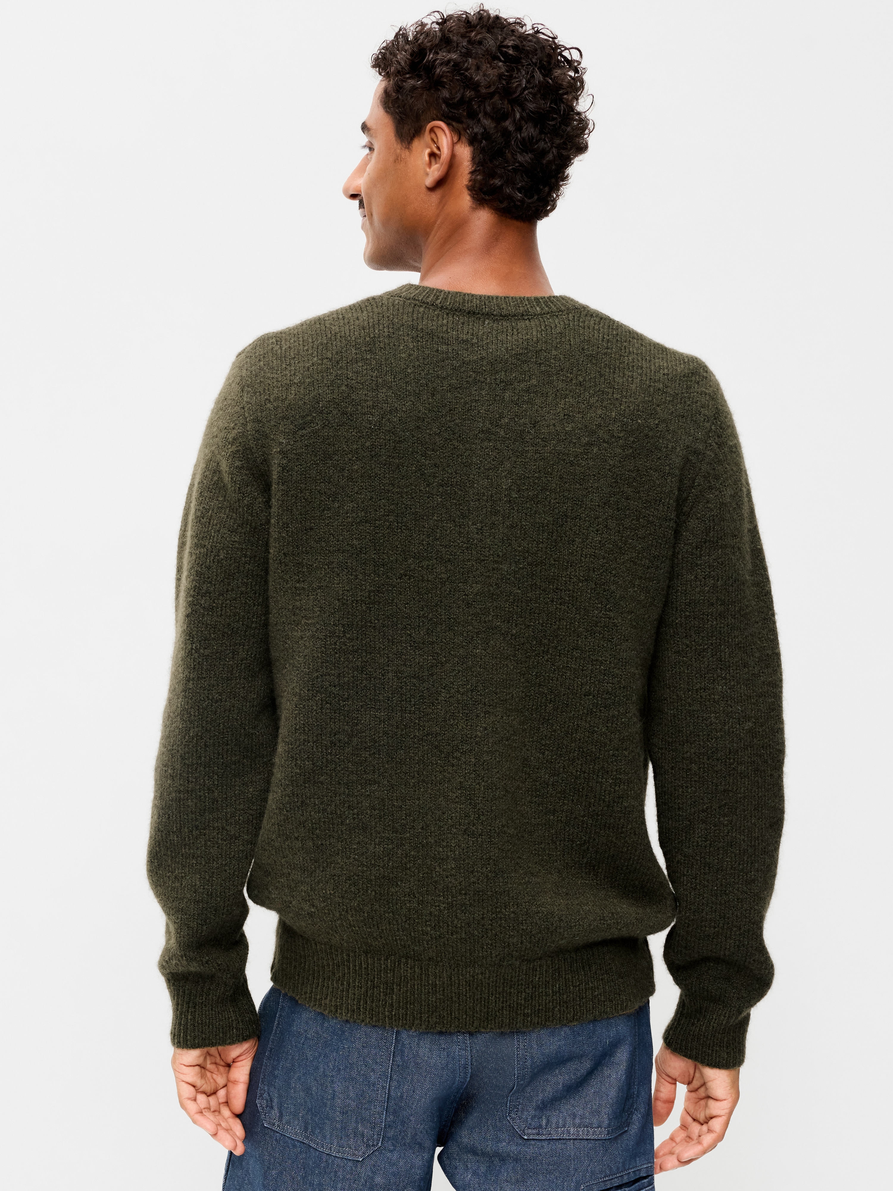 Wool-Blend Henley Sweater - Heritage Green - 2