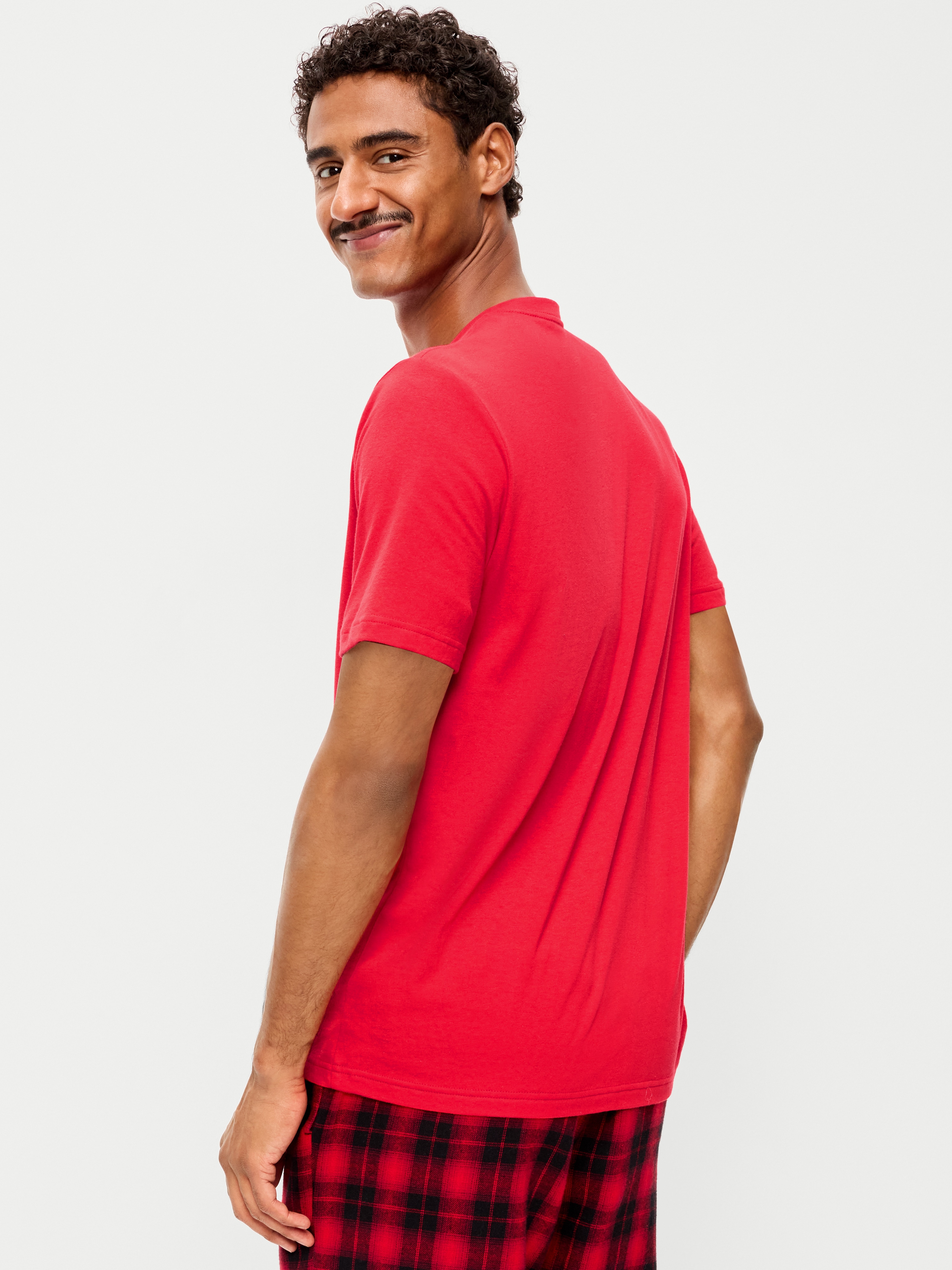 Crew-Neck Graphic T-Shirt - Amaryllis - 2