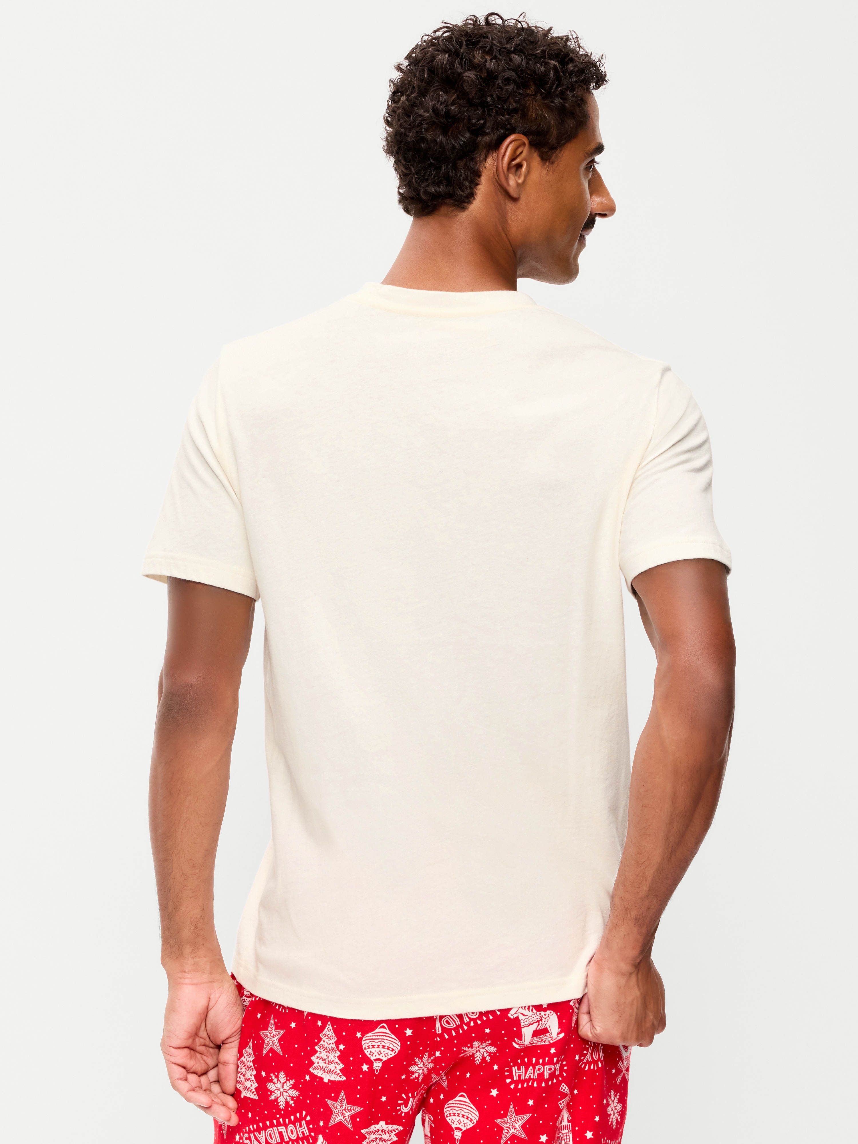 Crew-Neck Graphic T-Shirt - Sea Salt Stripe - 2