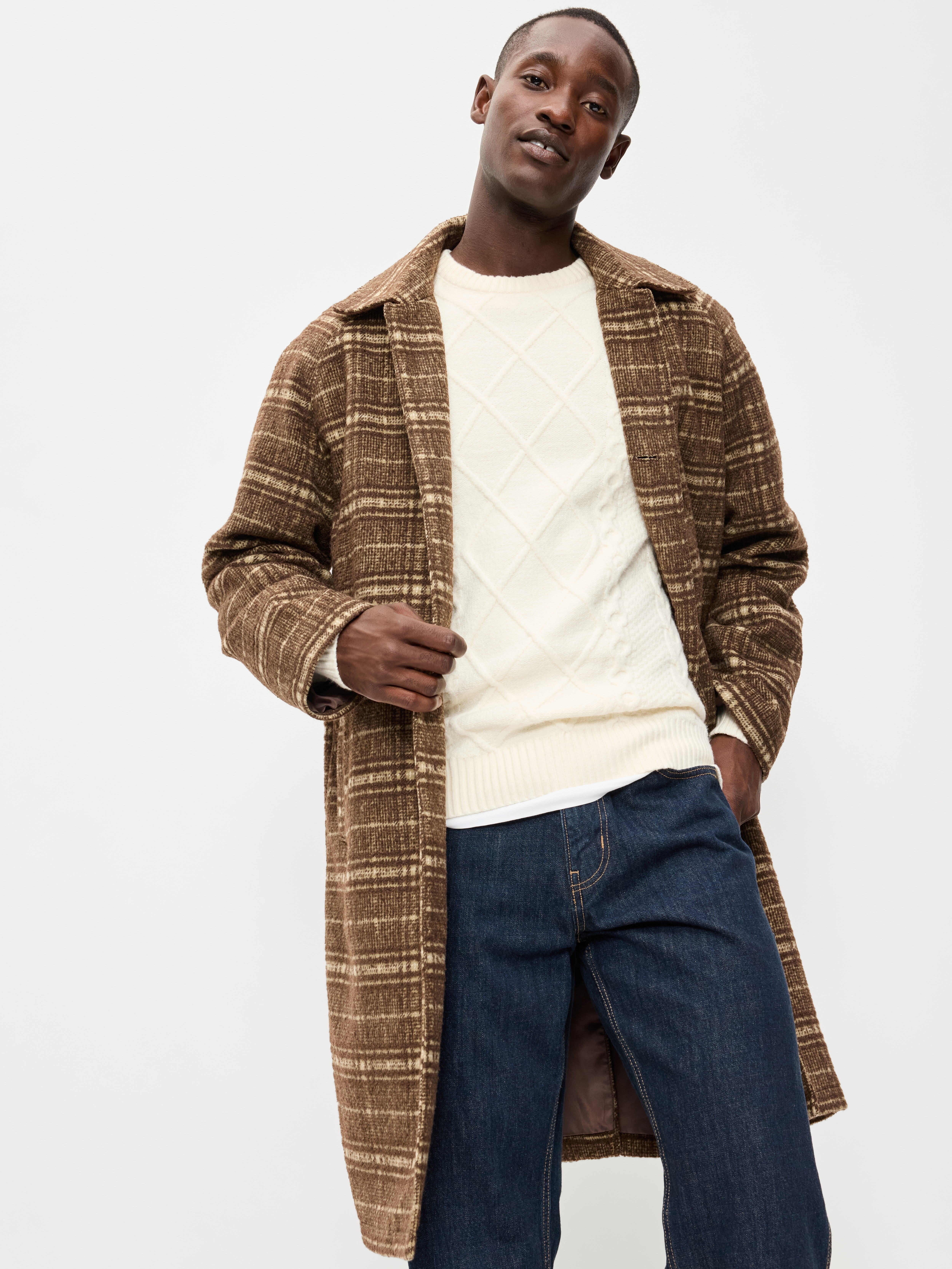 Cable-Knit Crew-Neck Sweater - Creme De La Creme - 3