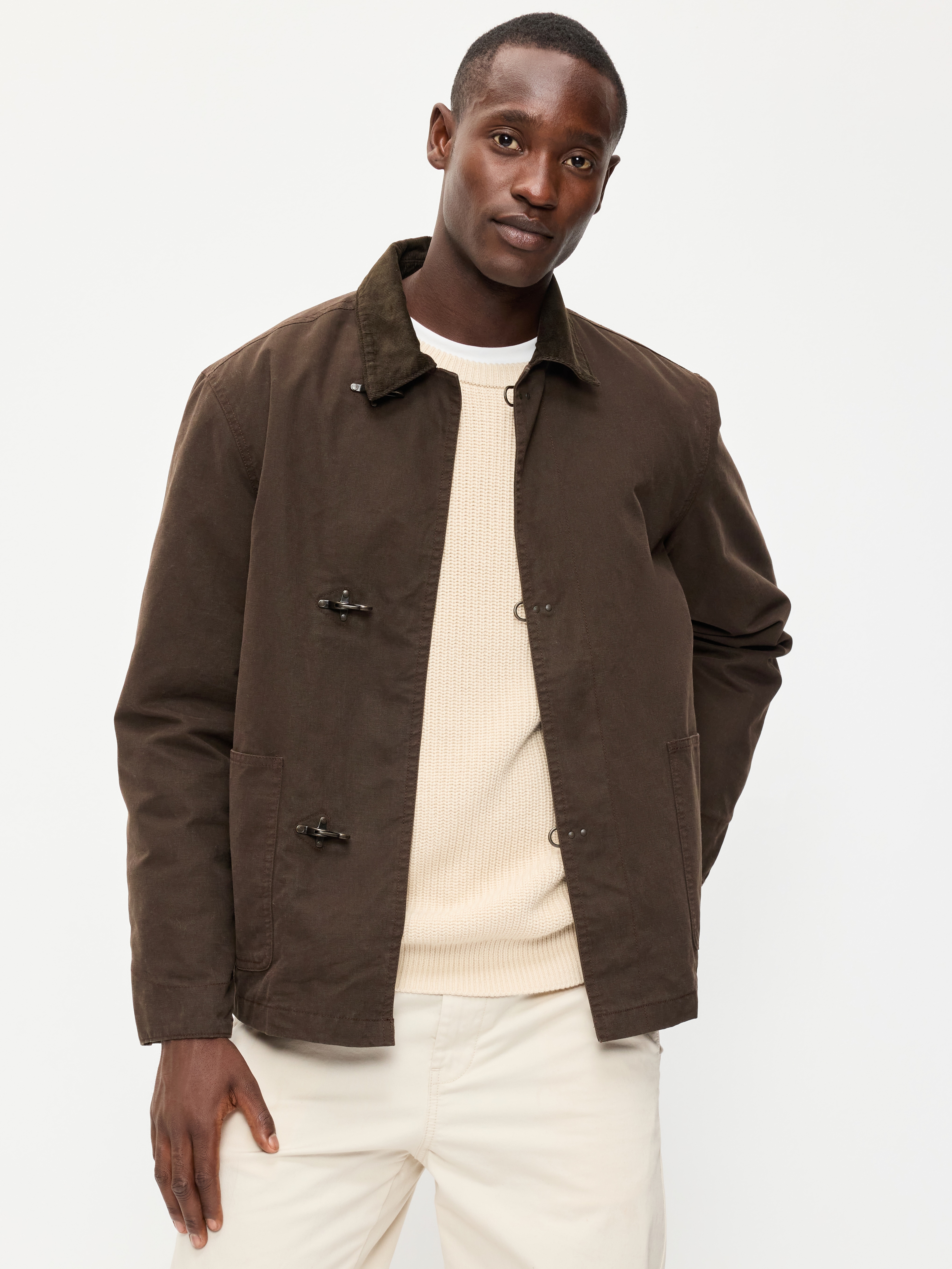 Canvas Fireman Jacket - Surface Brown - 1