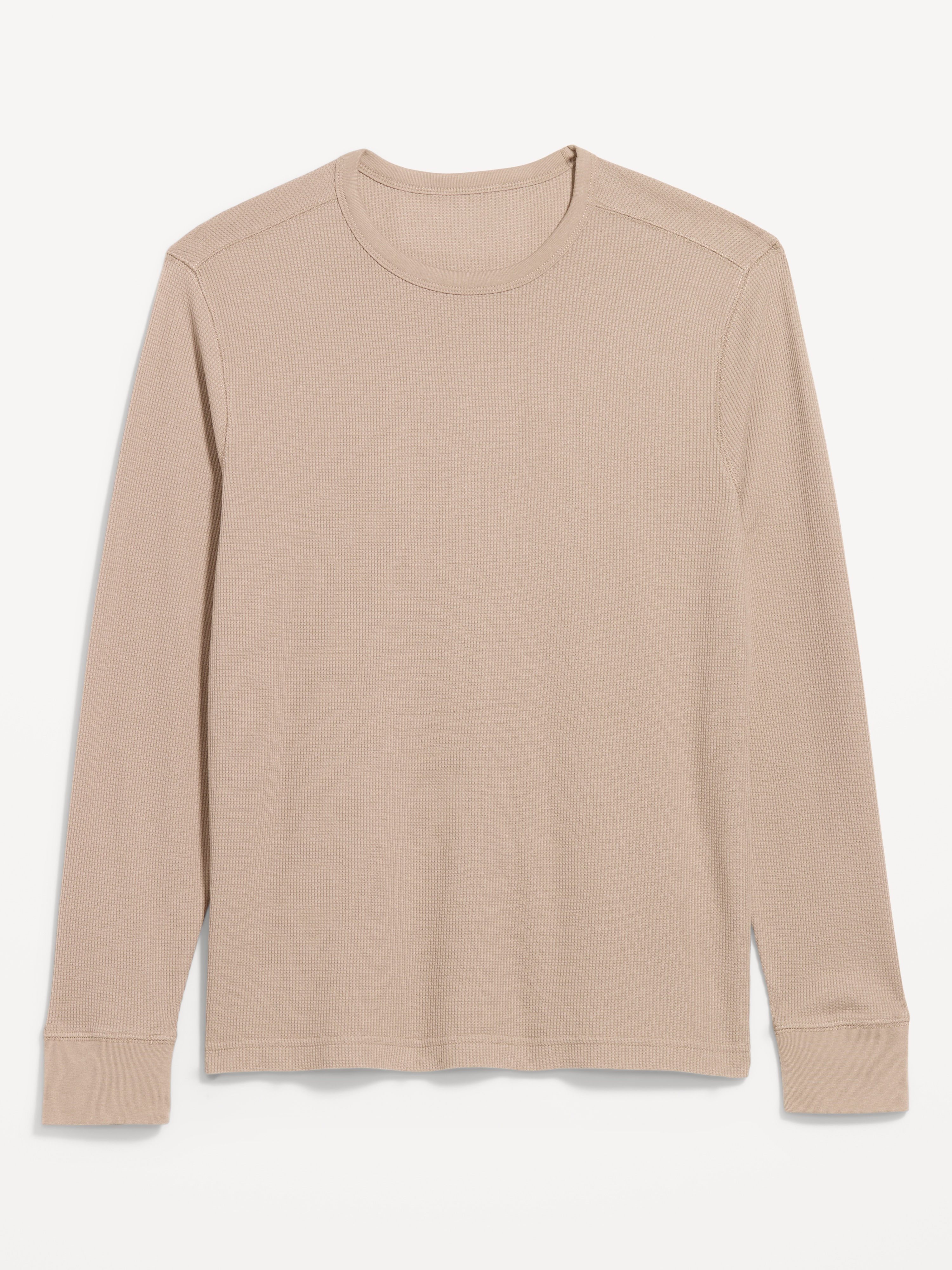 Crew-Neck Waffle T-Shirt - Chocolate Malted - 3