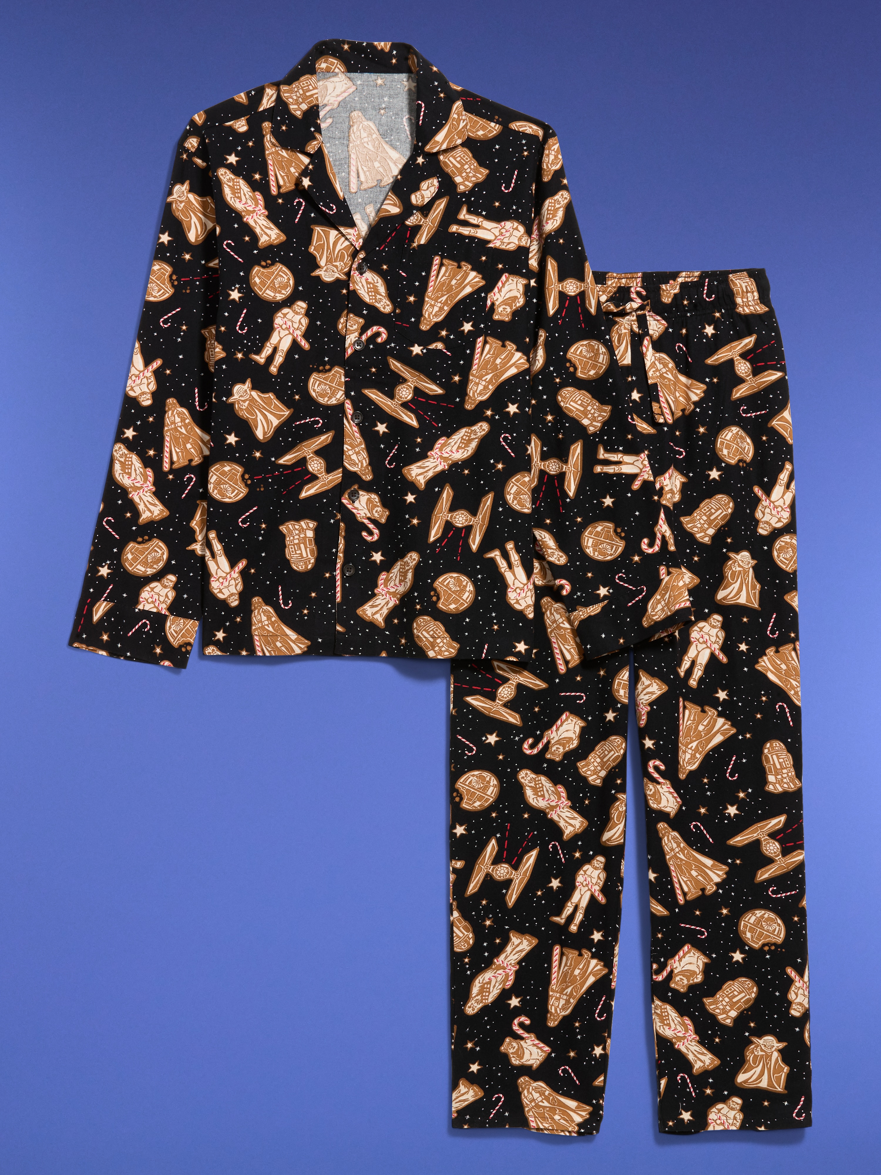 Flannel Pajama Pant Set for Men - Star Wars Cookie (Match the Fam!) - 4