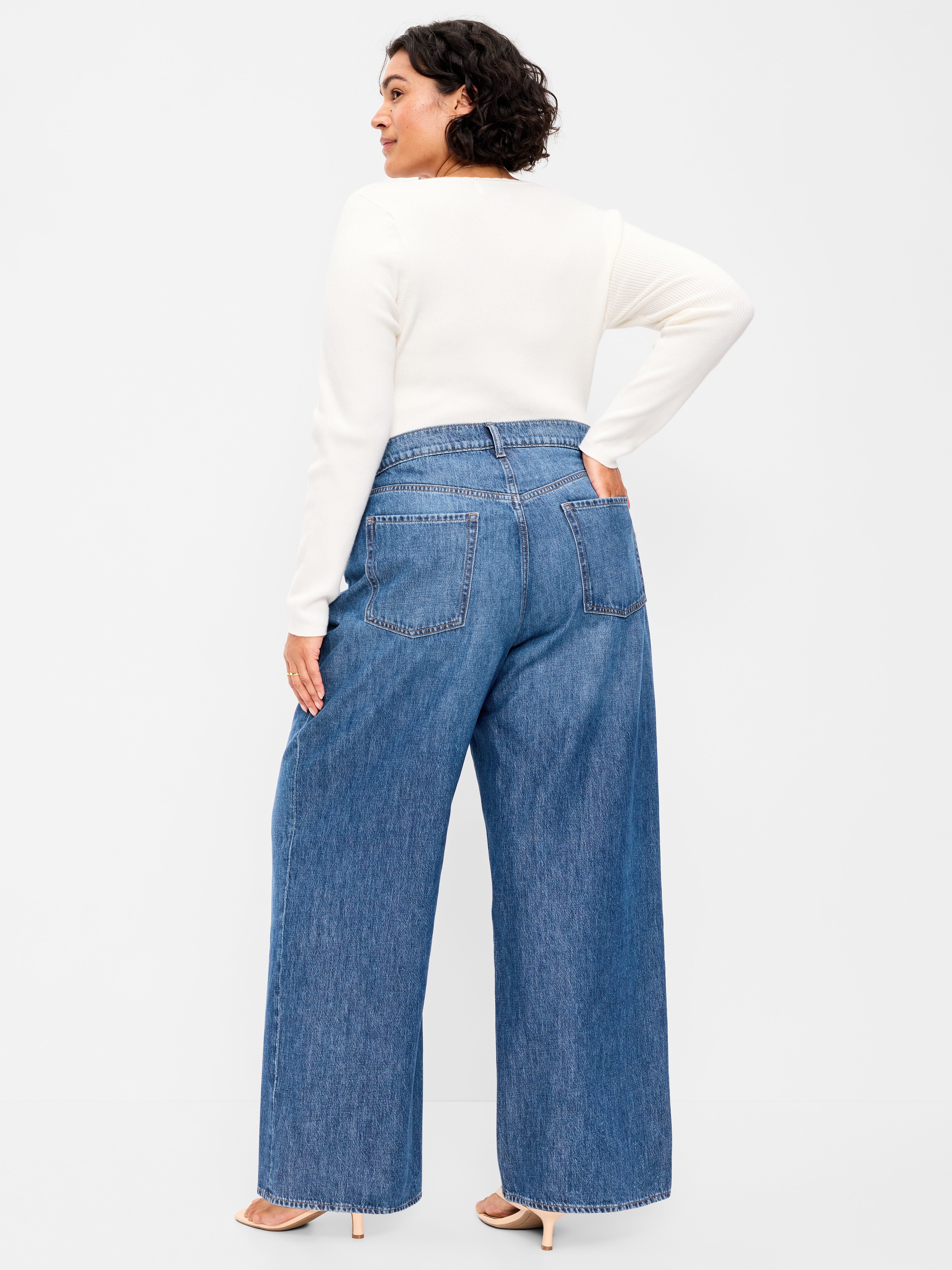 High-Waisted Baggy Wide-Leg Jeans - Bekkah - 7