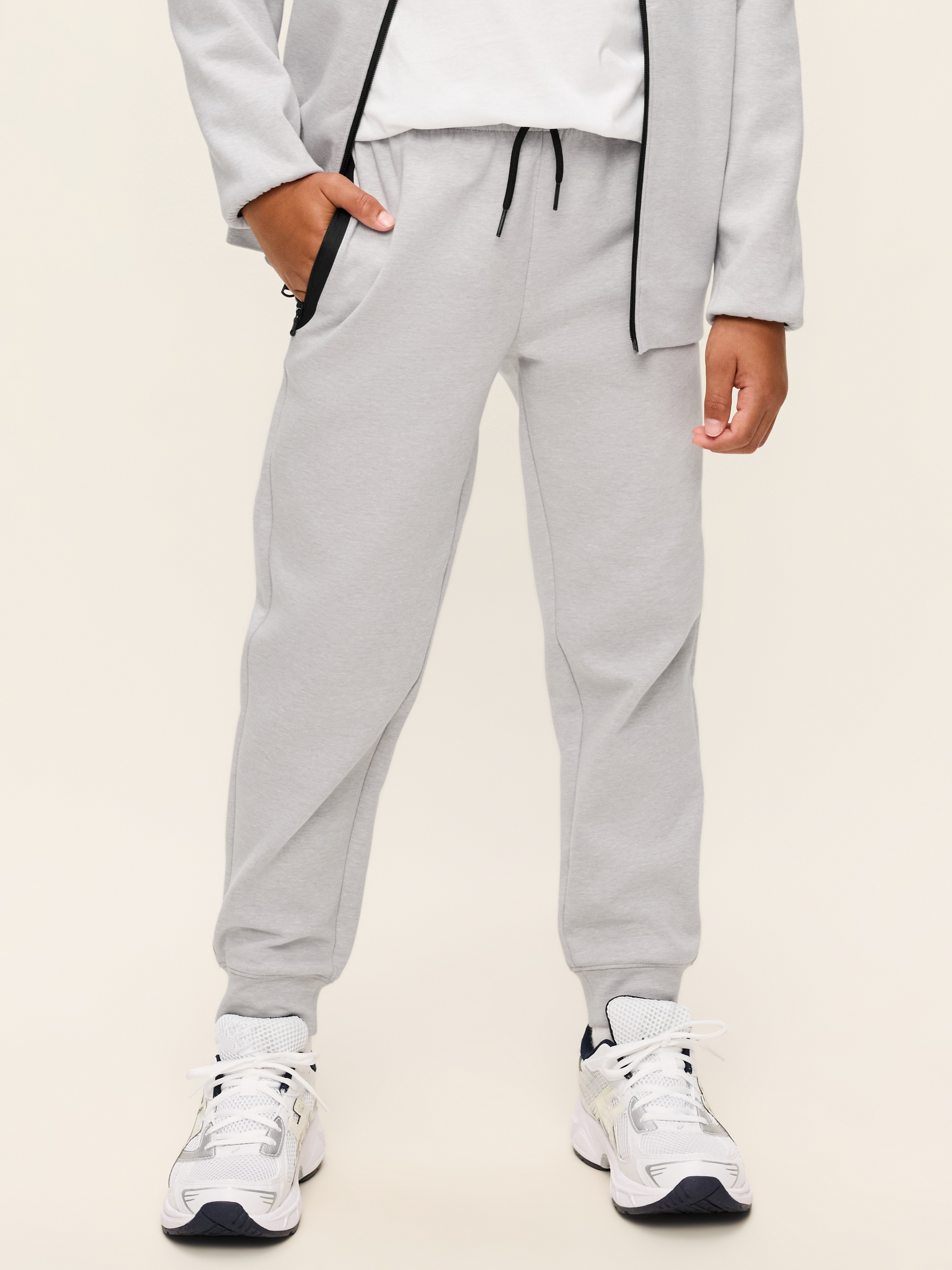 Dynamic Fleece Jogger Sweatpants for Boys - Light Heather Gray - 1