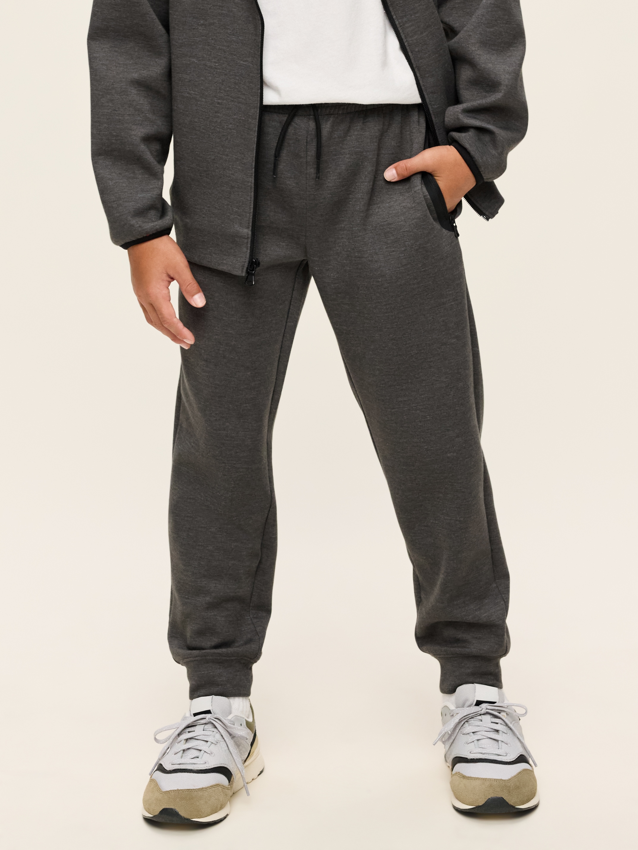 Dynamic Fleece Jogger Sweatpants for Boys - Charcoal - 1