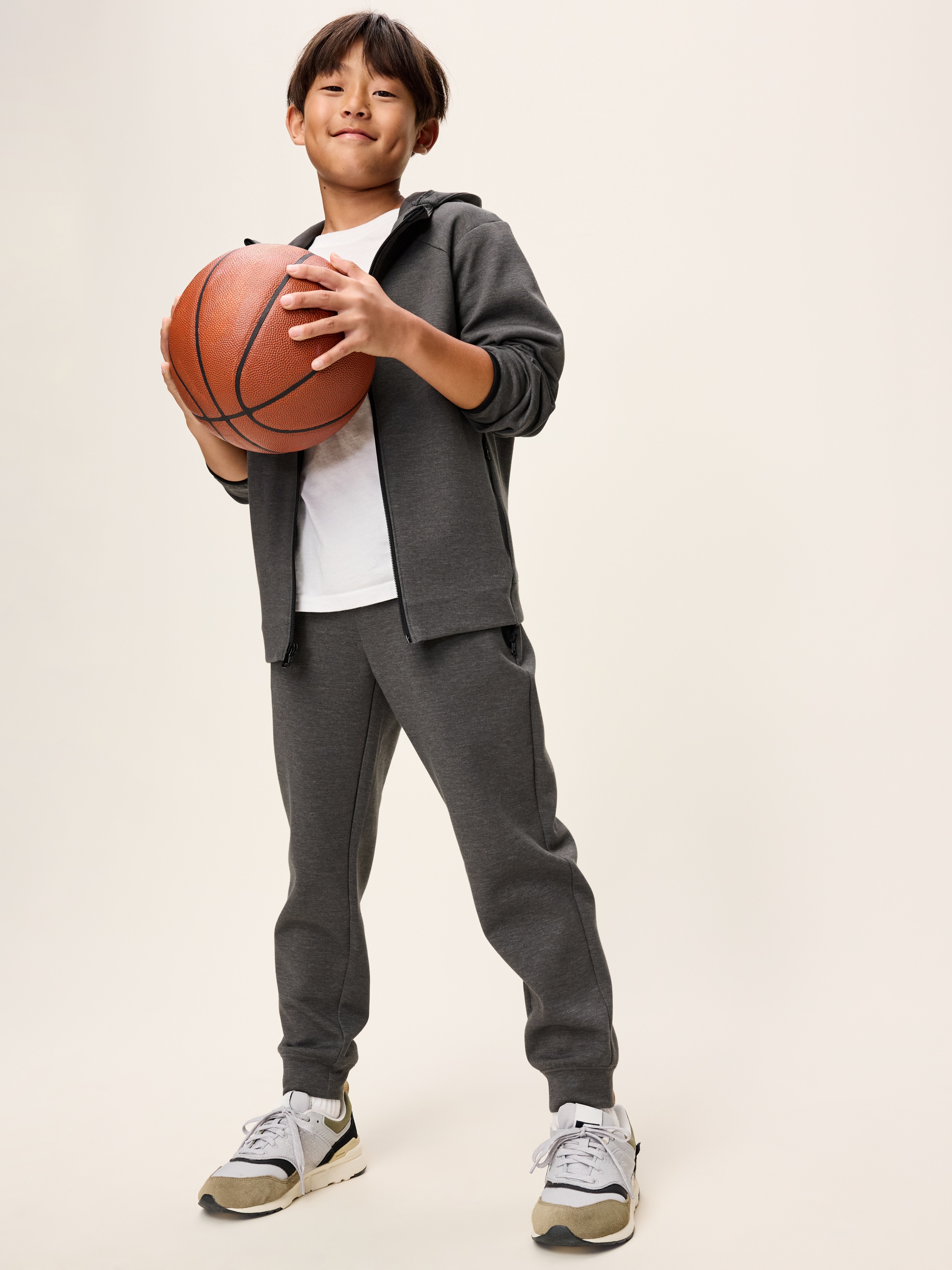 Dynamic Fleece Jogger Sweatpants for Boys - Charcoal - 3