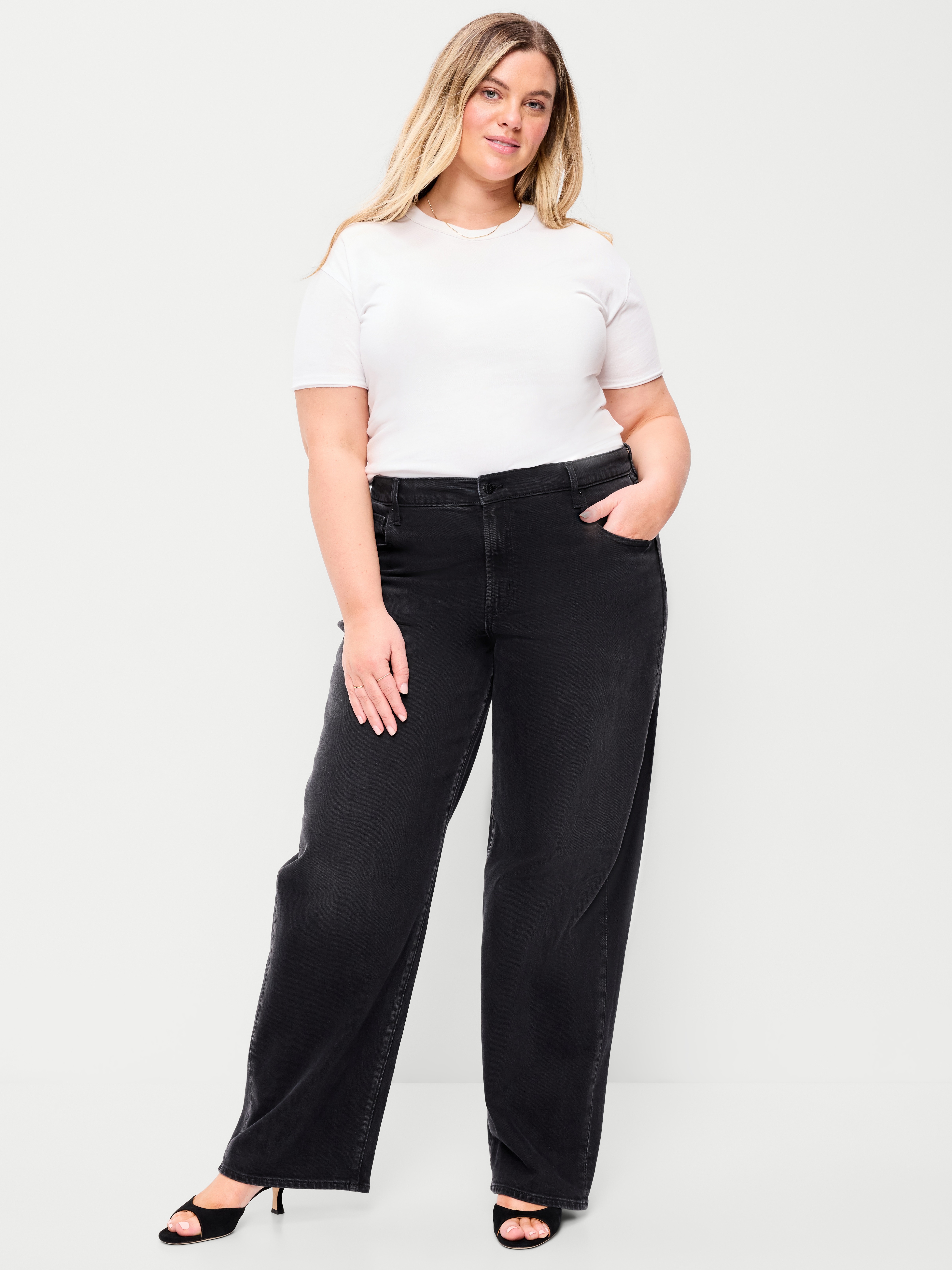 Low-Rise Loose Jeans - Autumn Night - 7