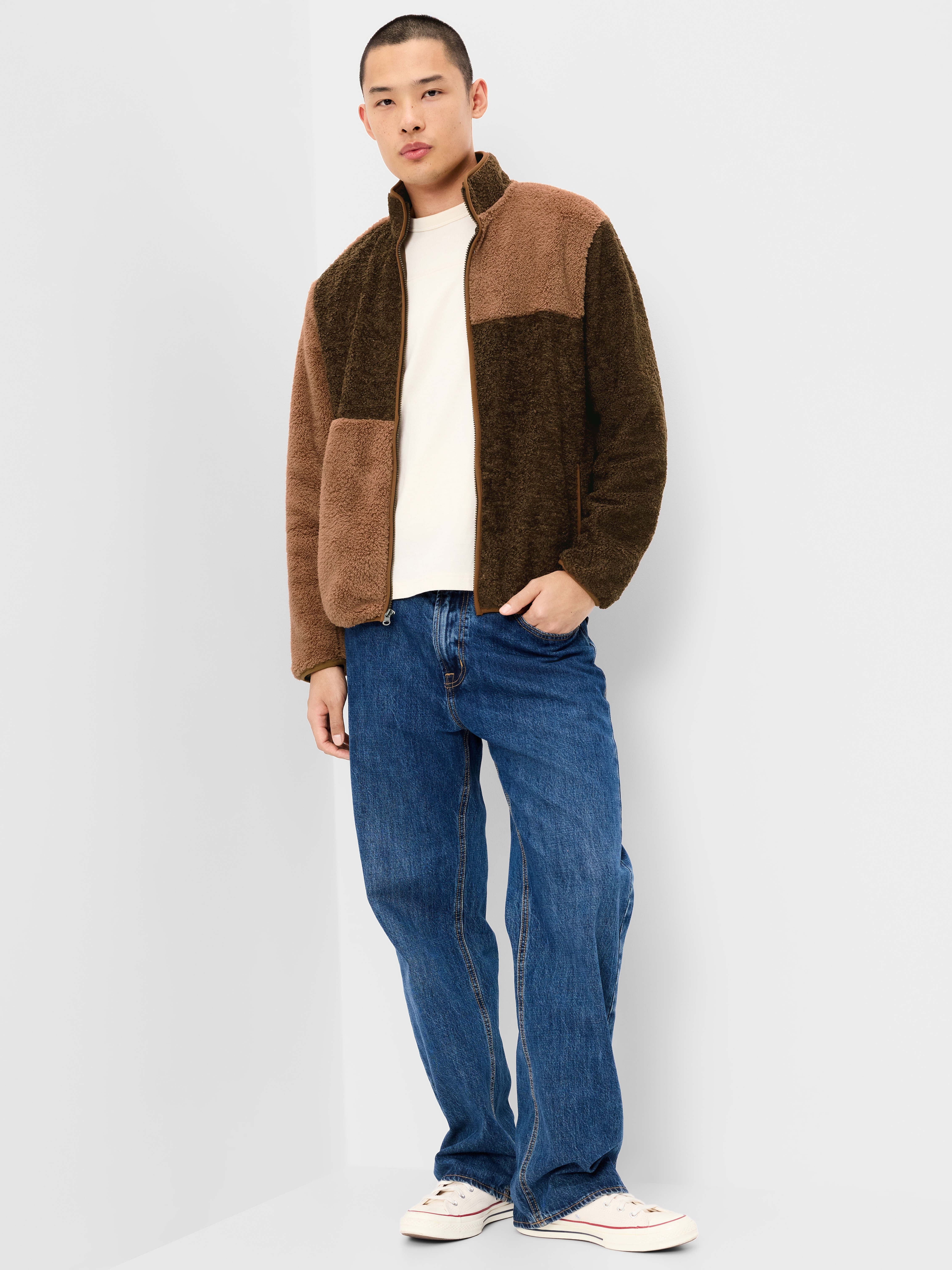 Sherpa Full-Zip Jacket - Wish Bone - 3