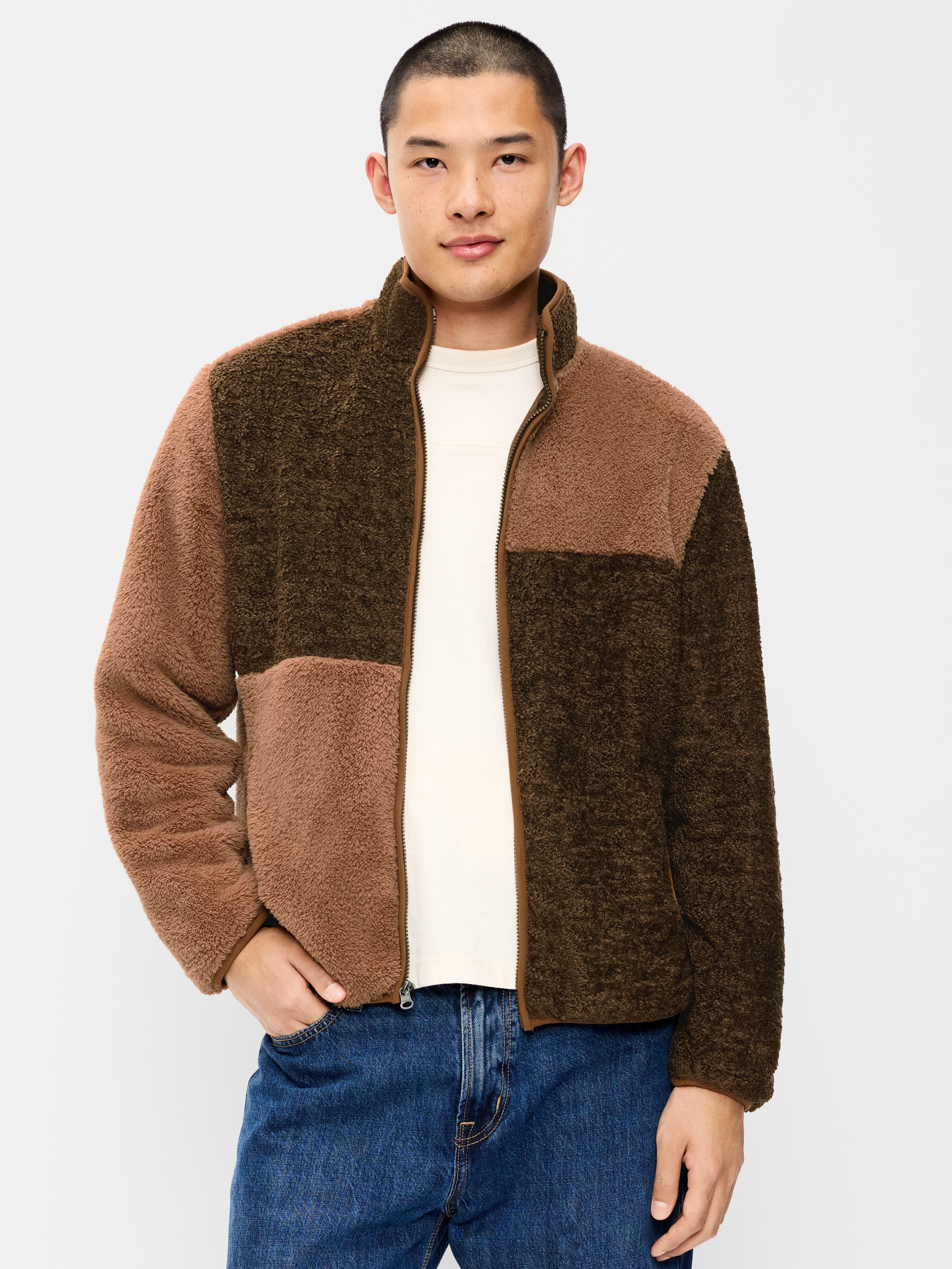Sherpa Full-Zip Jacket - Wish Bone - 1