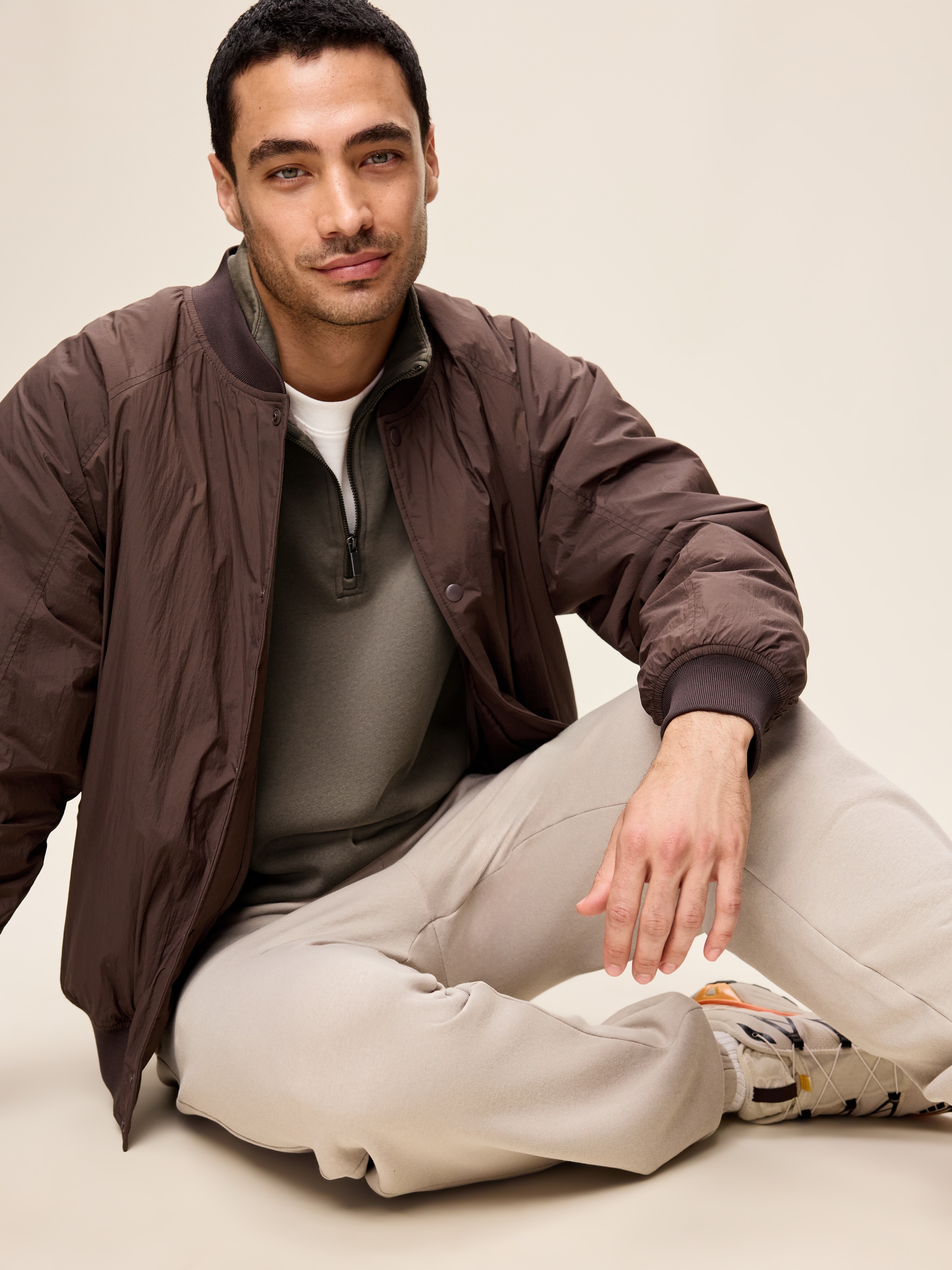 Lived-In Pro Quarter Zip - Tarmac Gray - 3