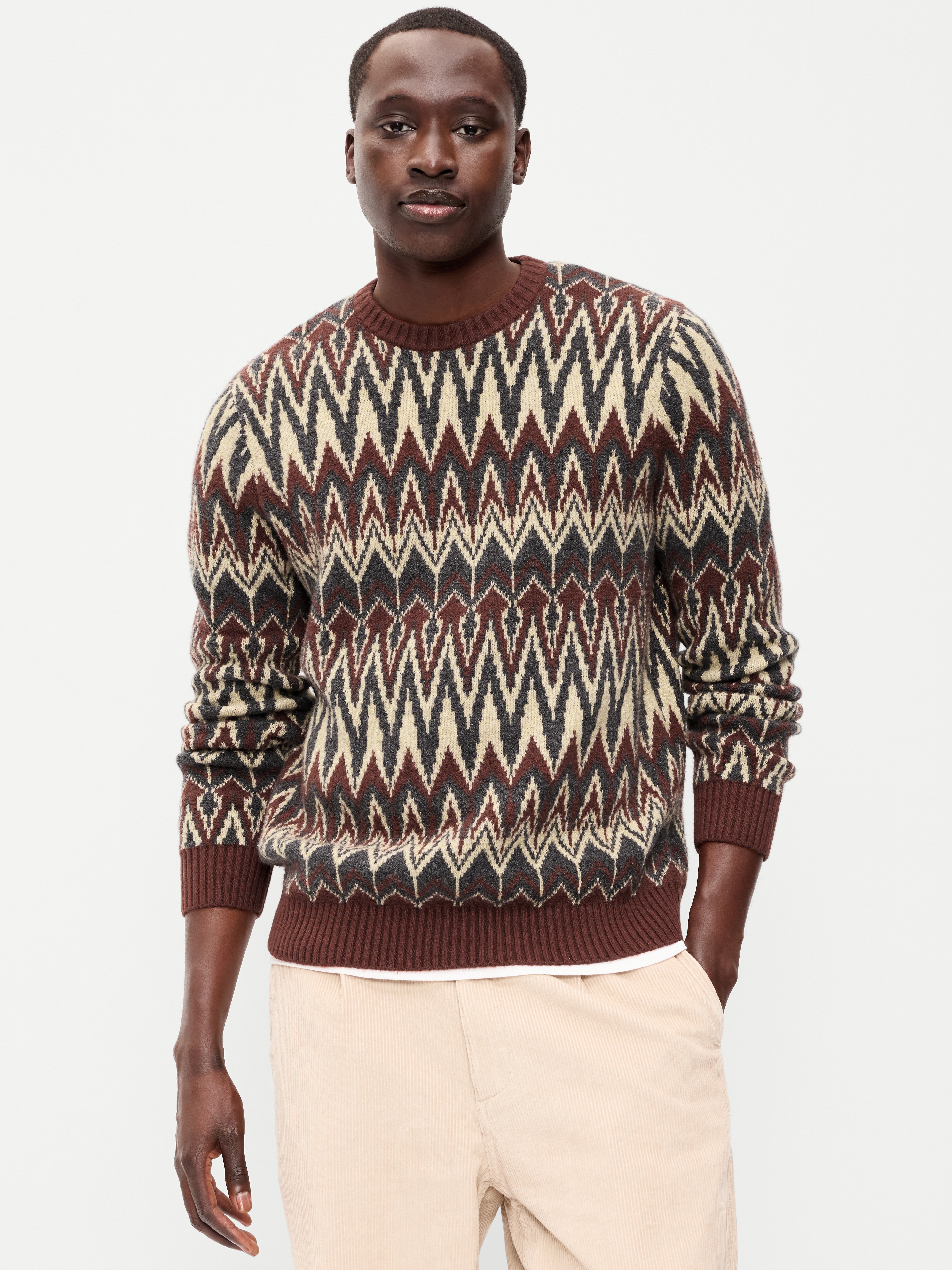 SoSoft Crew-Neck Sweater - Russet Brown - 1
