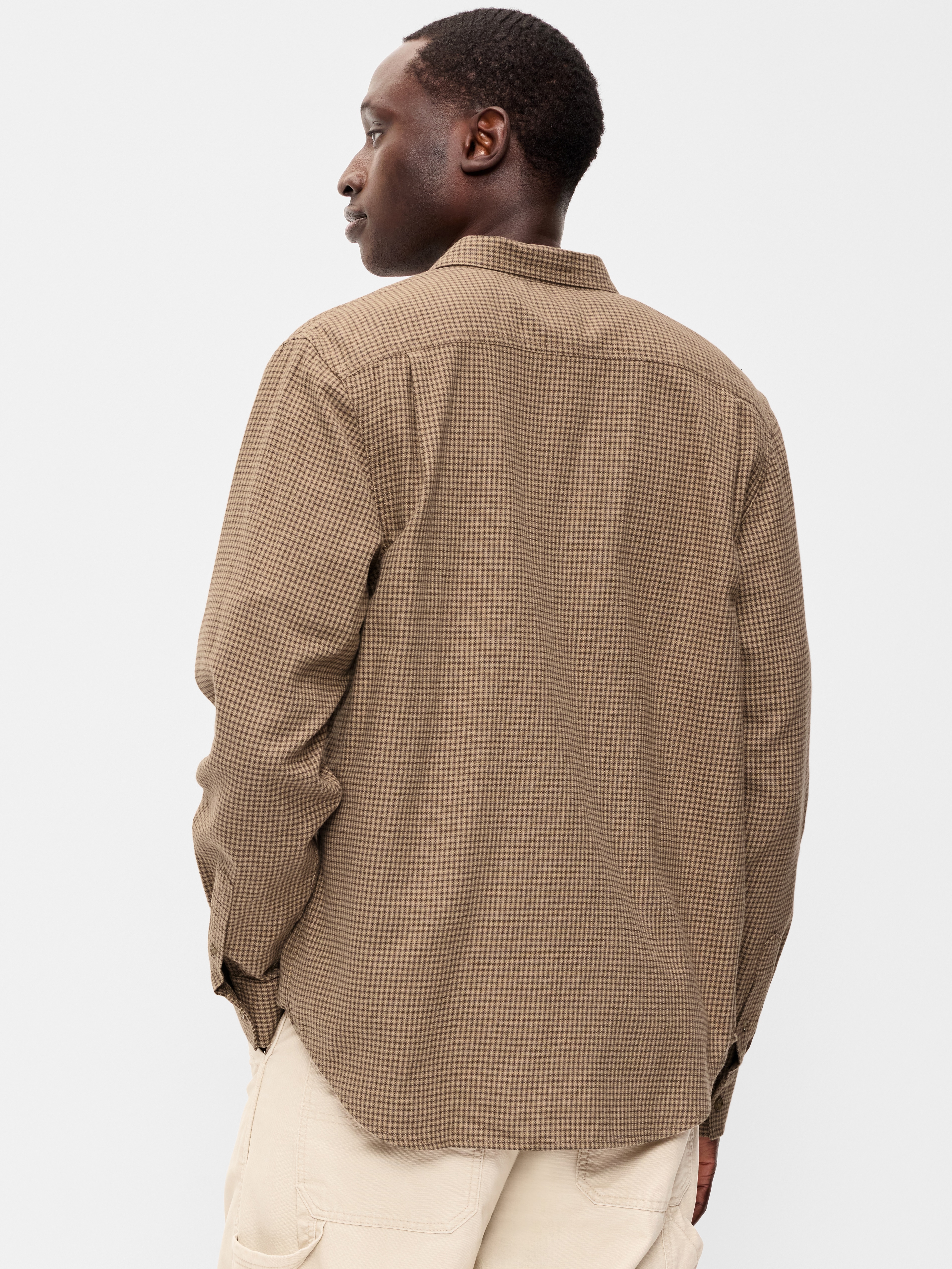 Relaxed Long-Sleeve Flannel Pocket Shirt - Shore Enough - 2