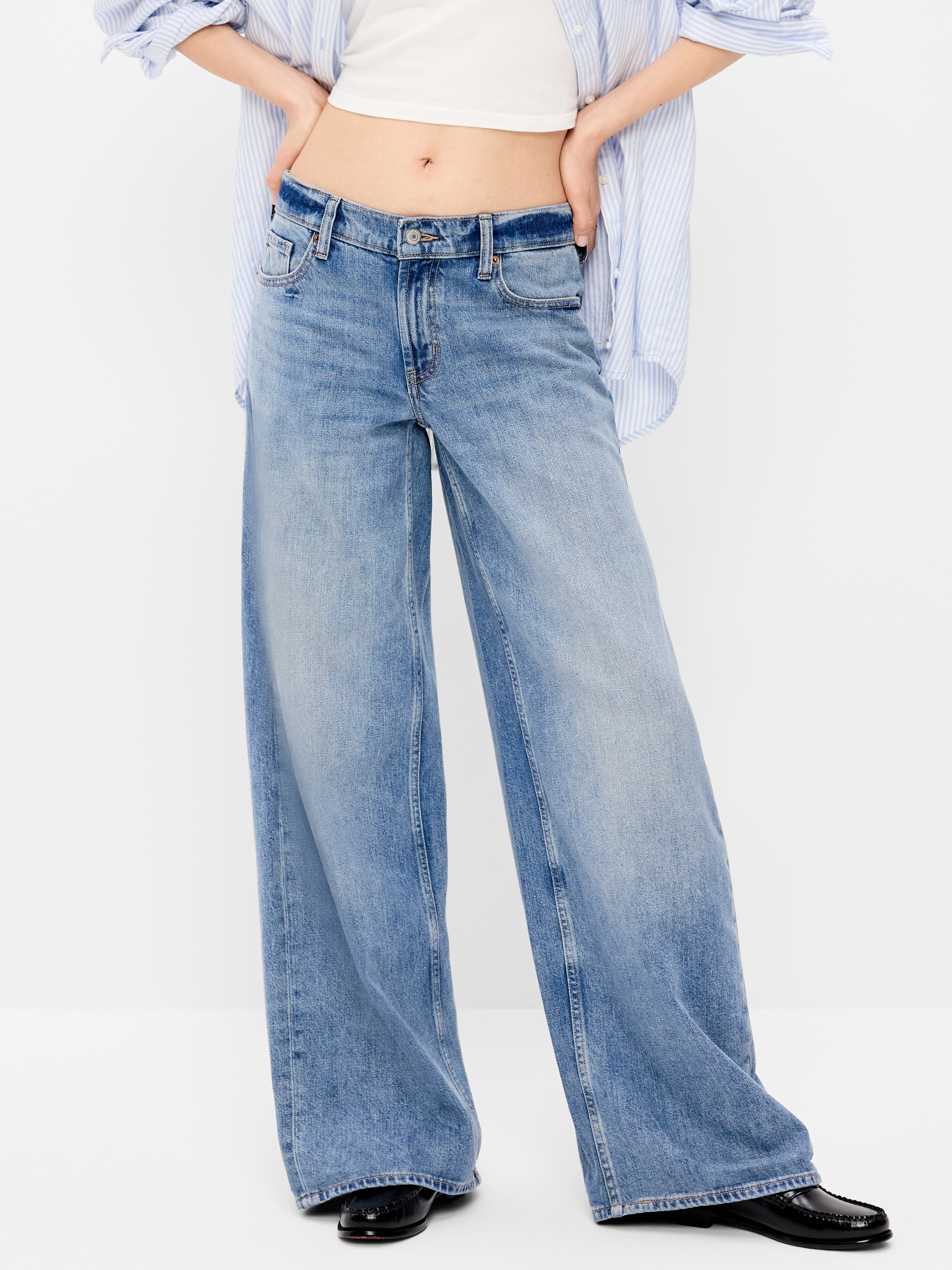 Low-Rise Baggy Wide-Leg Jeans - Nohea - 2