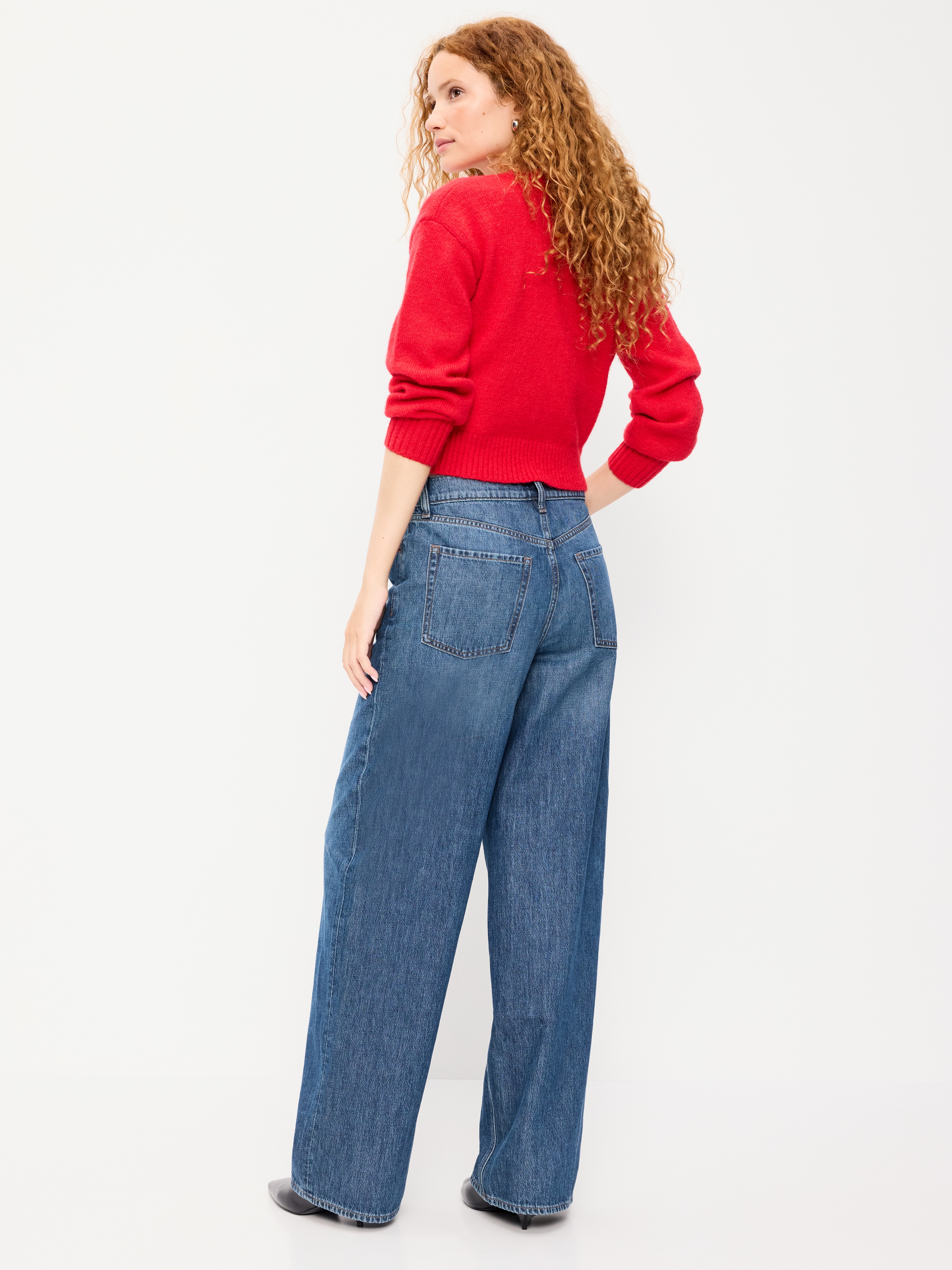 High-Waisted Baggy Wide-Leg Jeans - Bekkah - 3