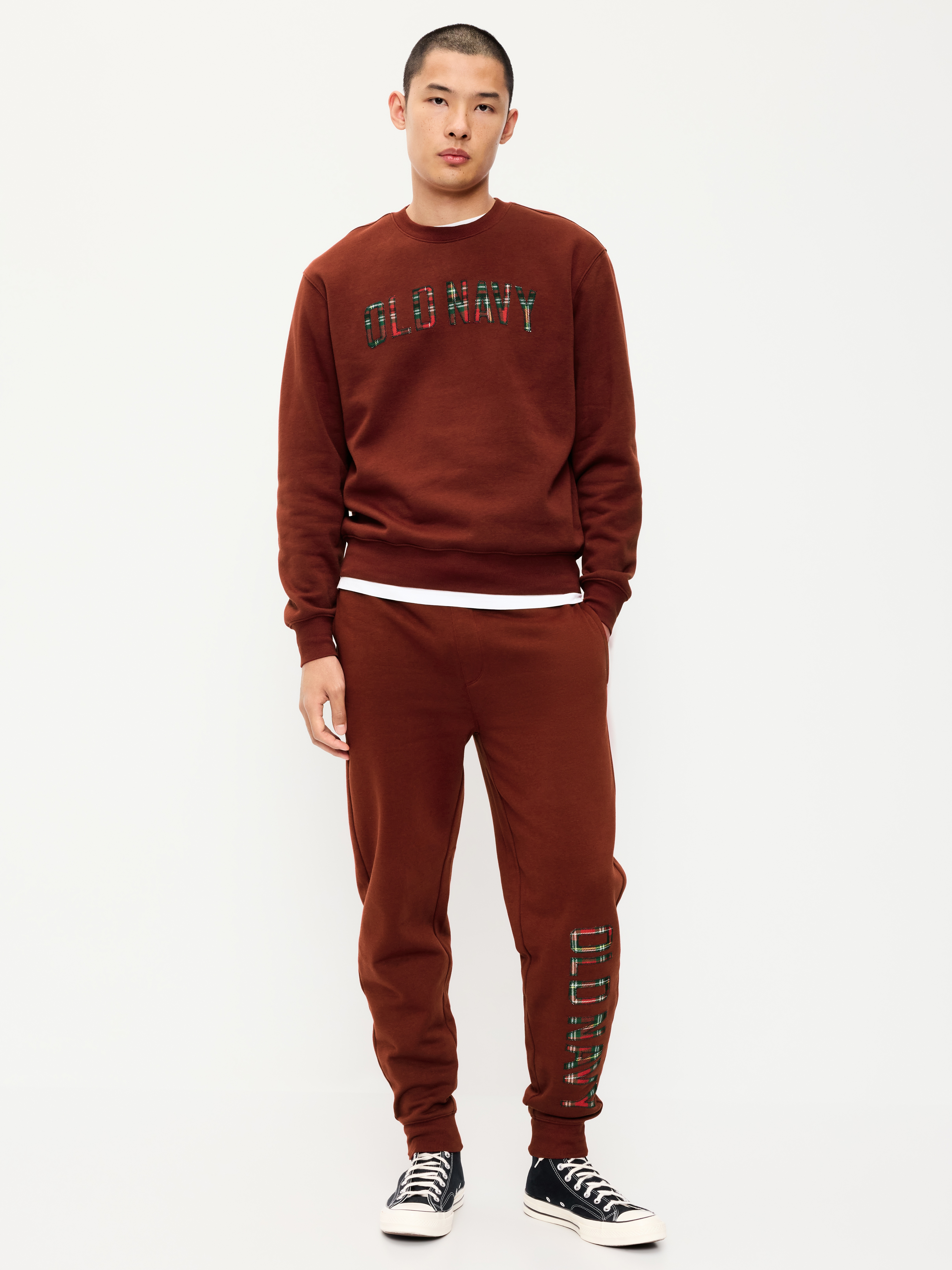 Logo Tapered Jogger Sweatpants - Emberglow - 1