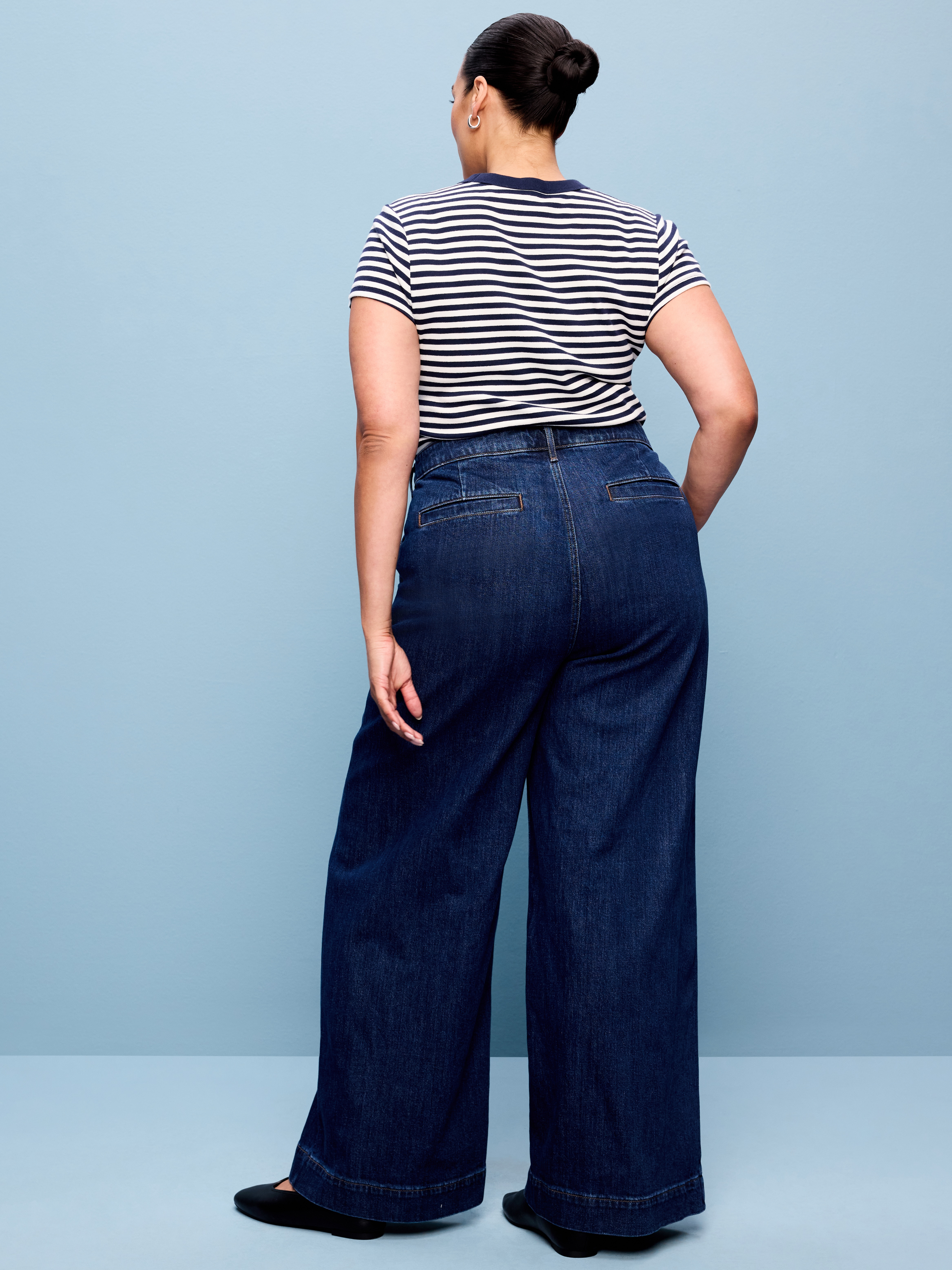 Extra High-Waisted Super Wide-Leg Jeans - Josie - 8