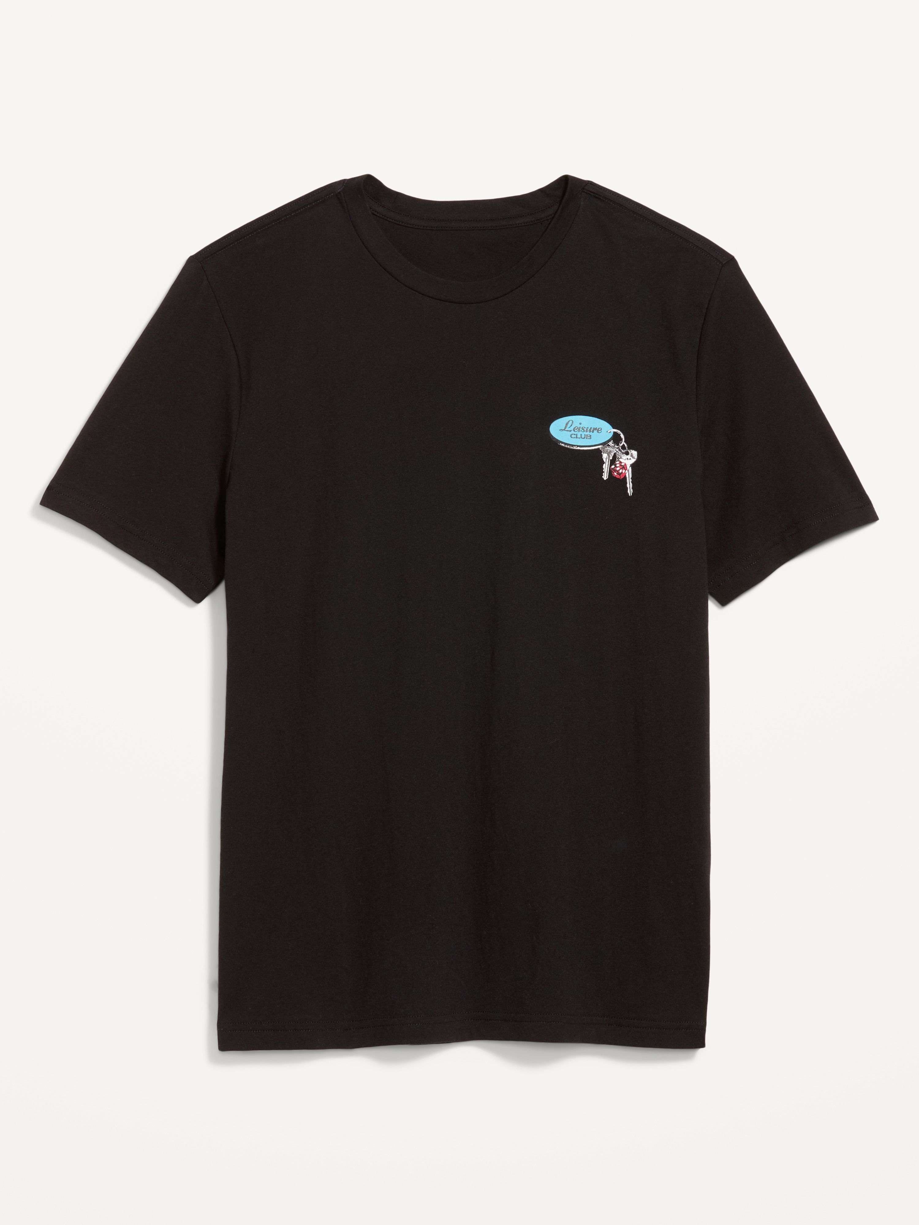 Soft-Washed Crew-Neck Graphic T-Shirt - Black Jack - 1
