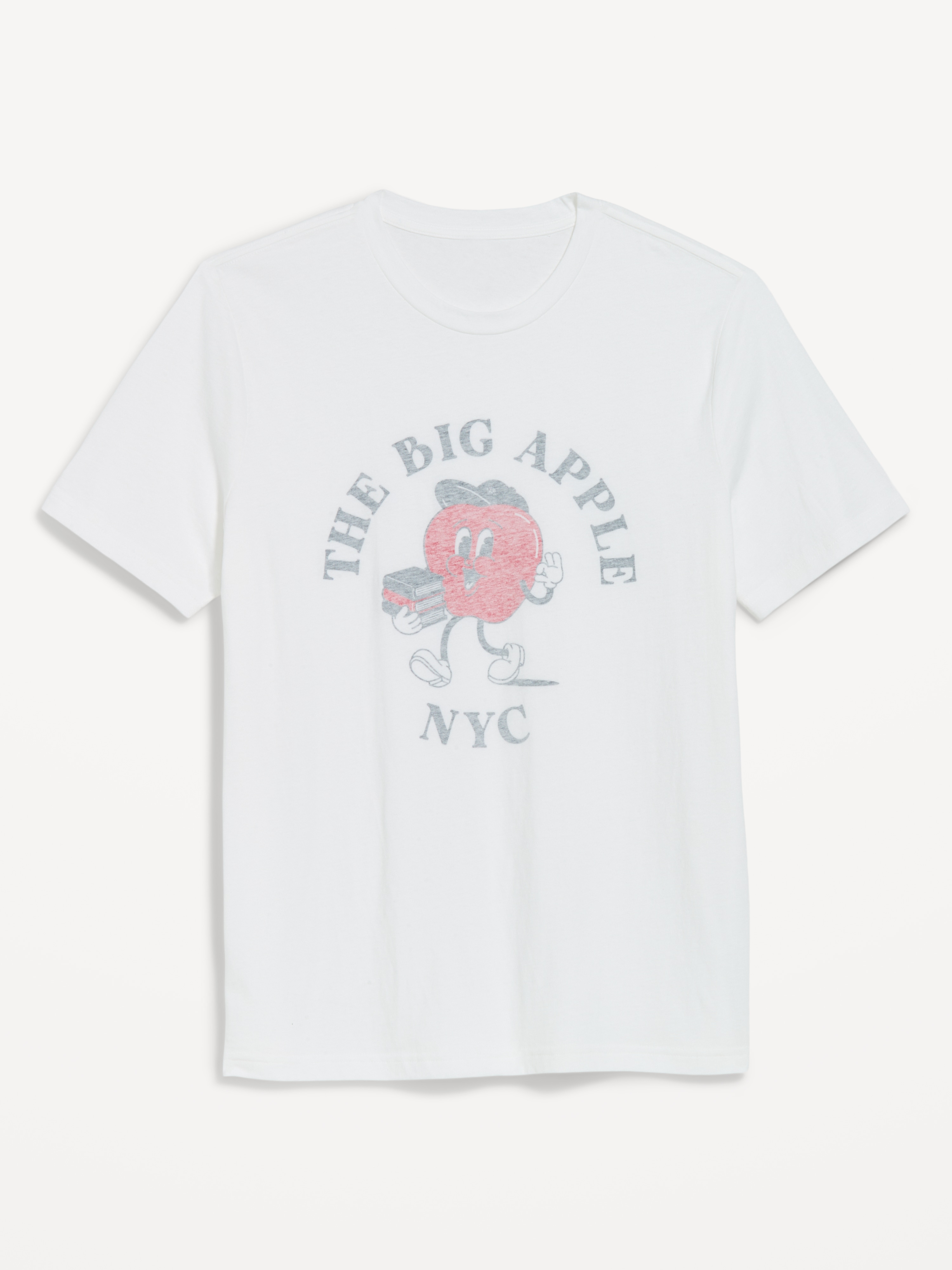 Soft-Washed Crew-Neck Graphic T-Shirt - White Lilies - 1