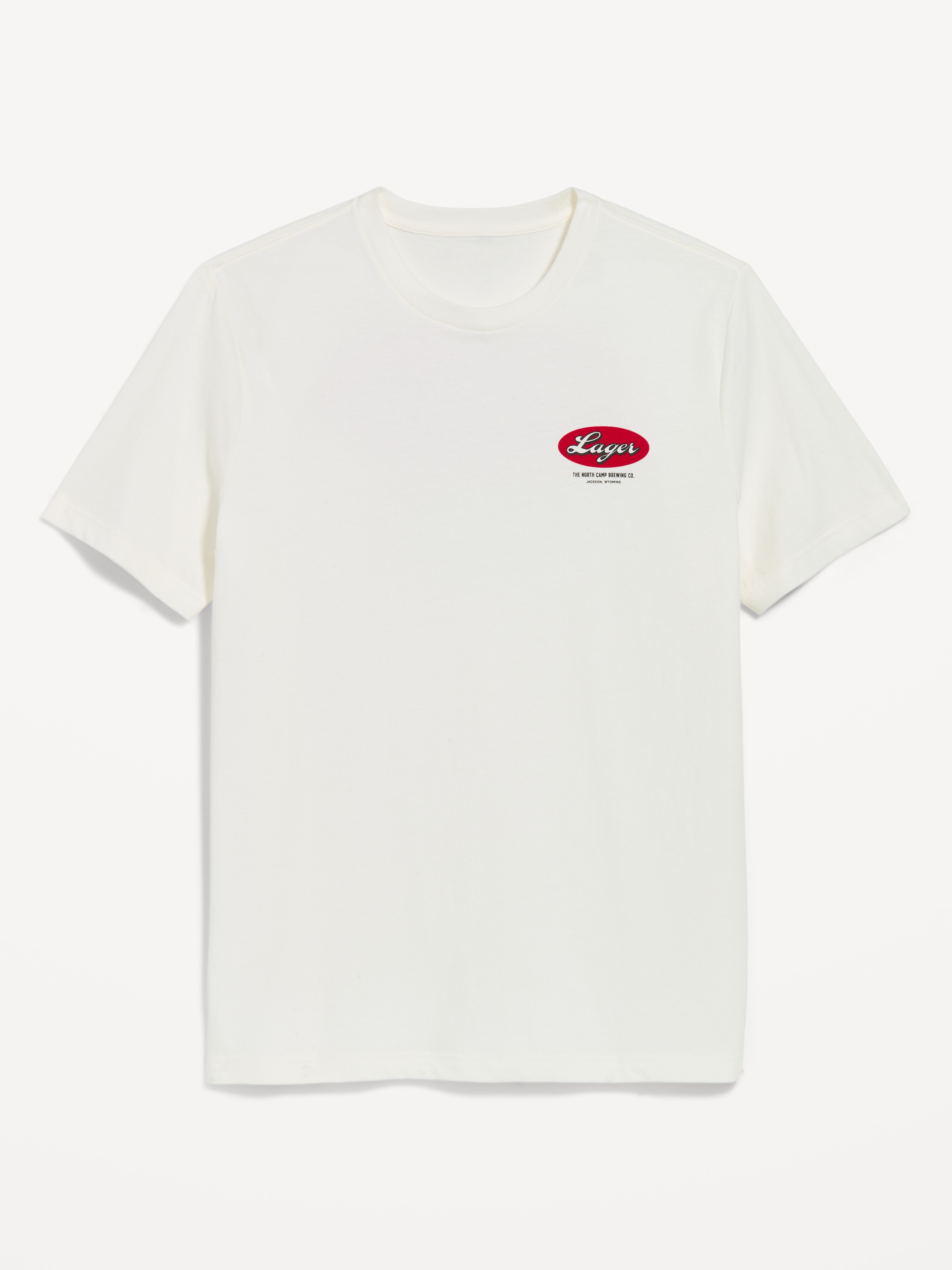 Soft-Washed Crew-Neck Graphic T-Shirt - Sea Salt - 1