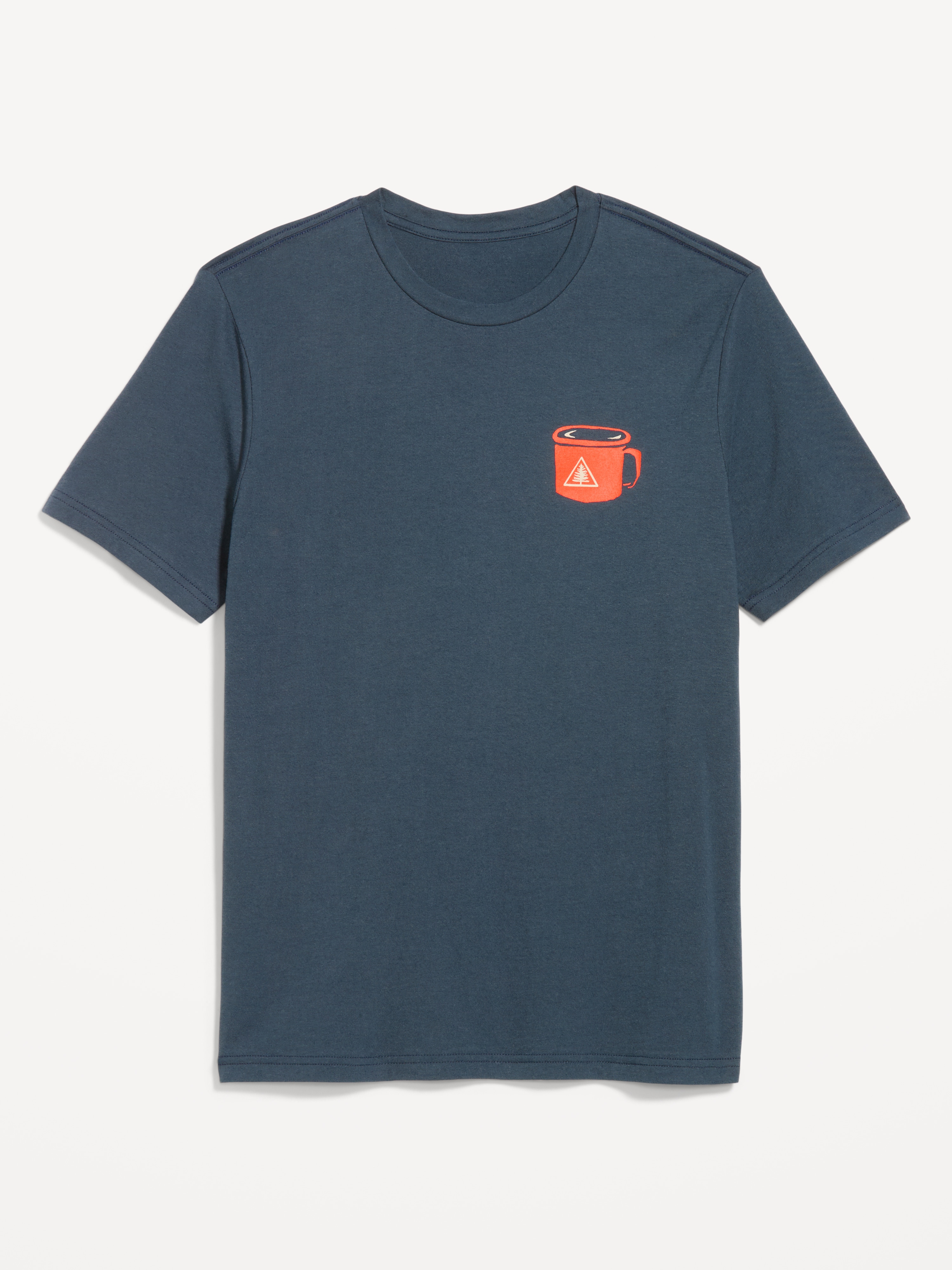 Soft-Washed Crew-Neck Graphic T-Shirt - Dusk Navy - 3