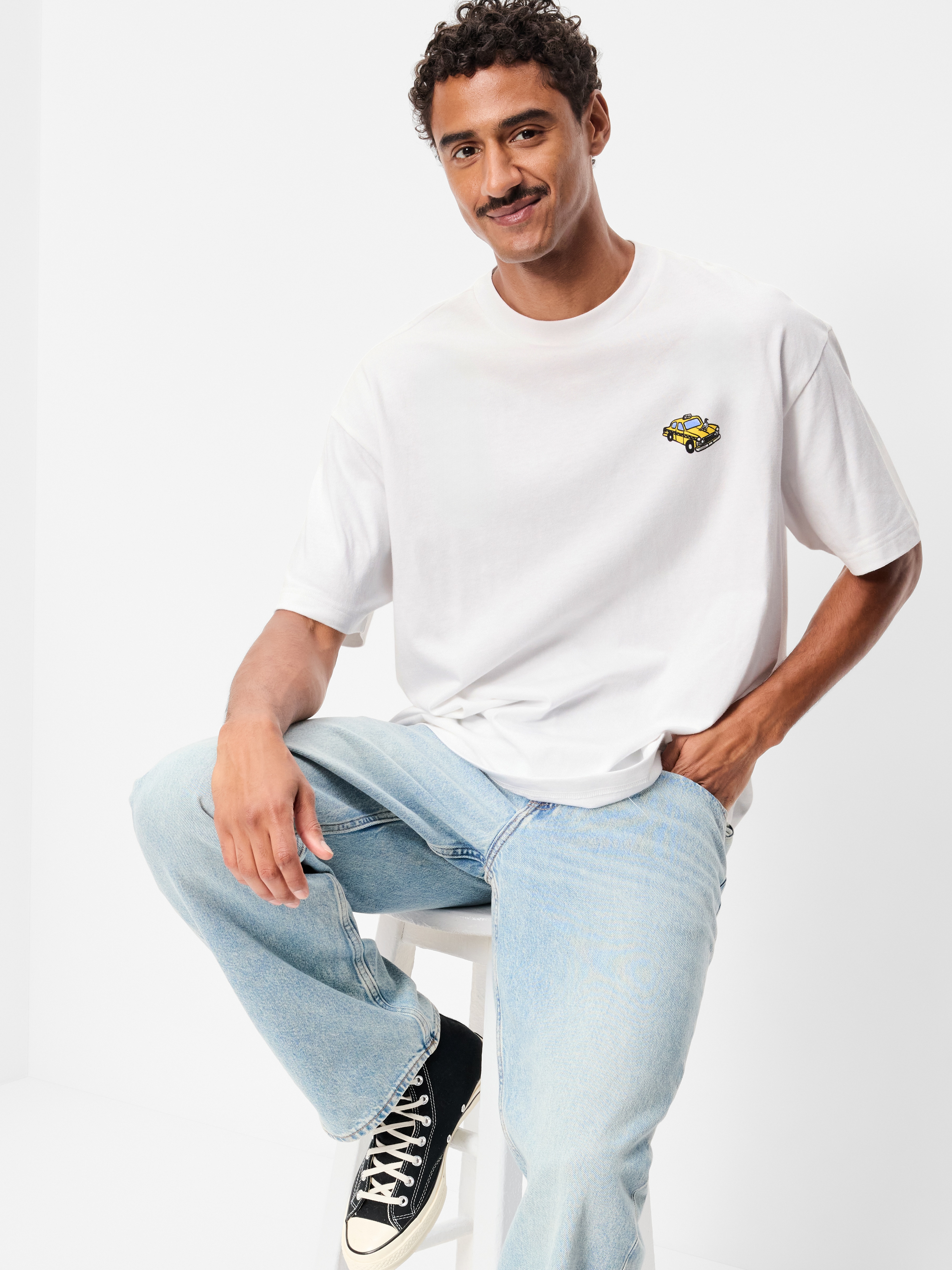 Heavyweight Logo Graphic T-Shirt - White Lilies - 3