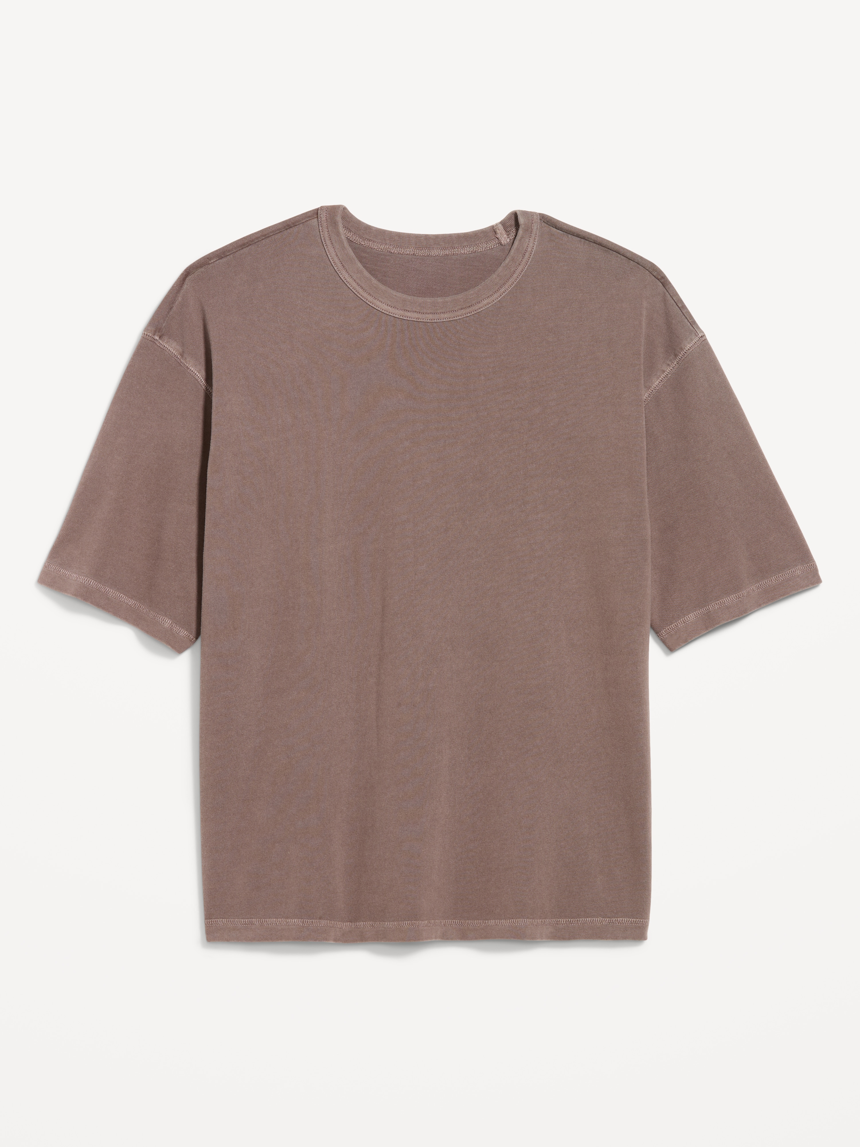 Garment-Dyed Heavyweight Cropped T-Shirt - Peppercorn - 1