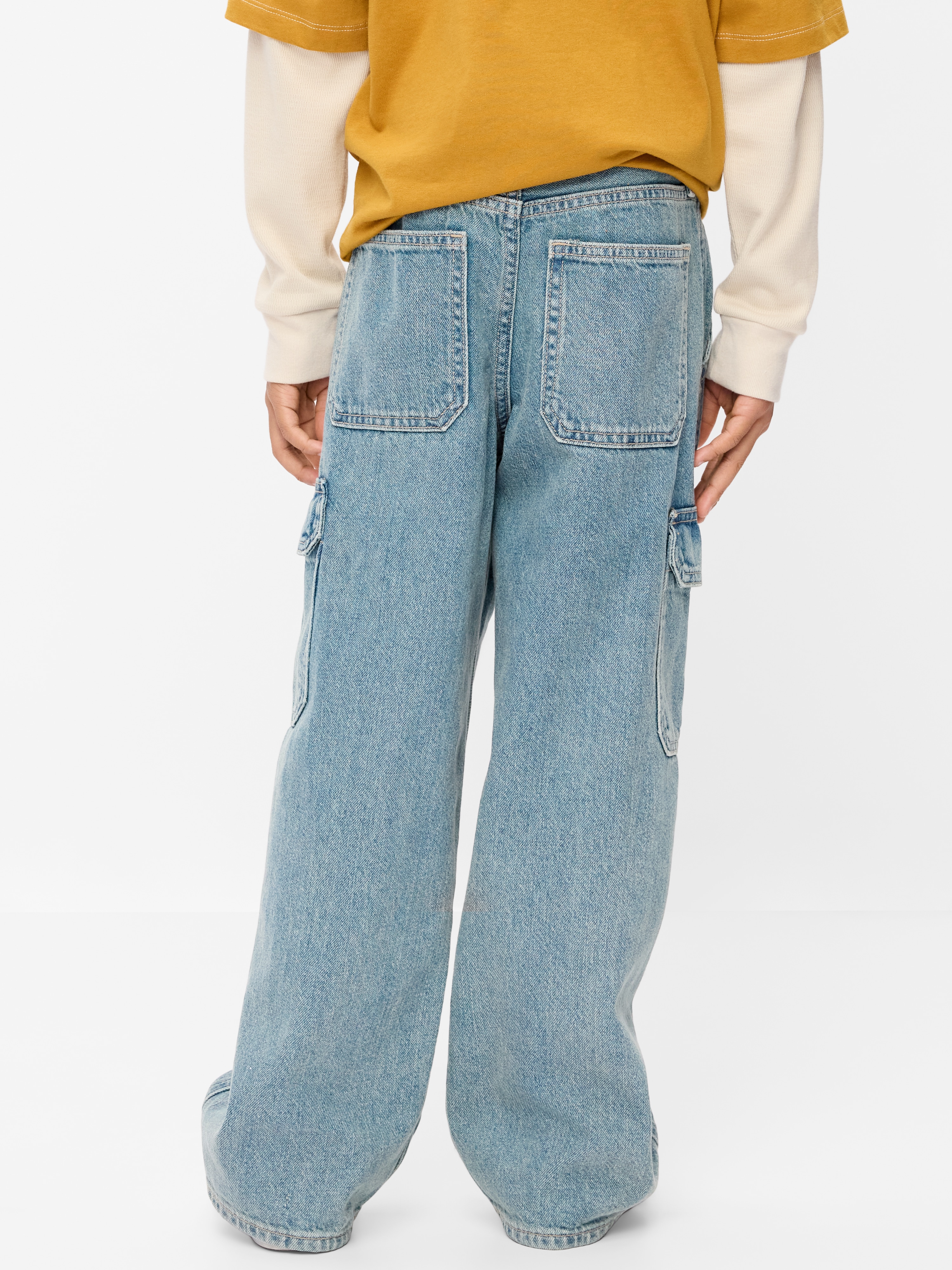 Super Baggy Jeans for Boys - Light Wash - 2