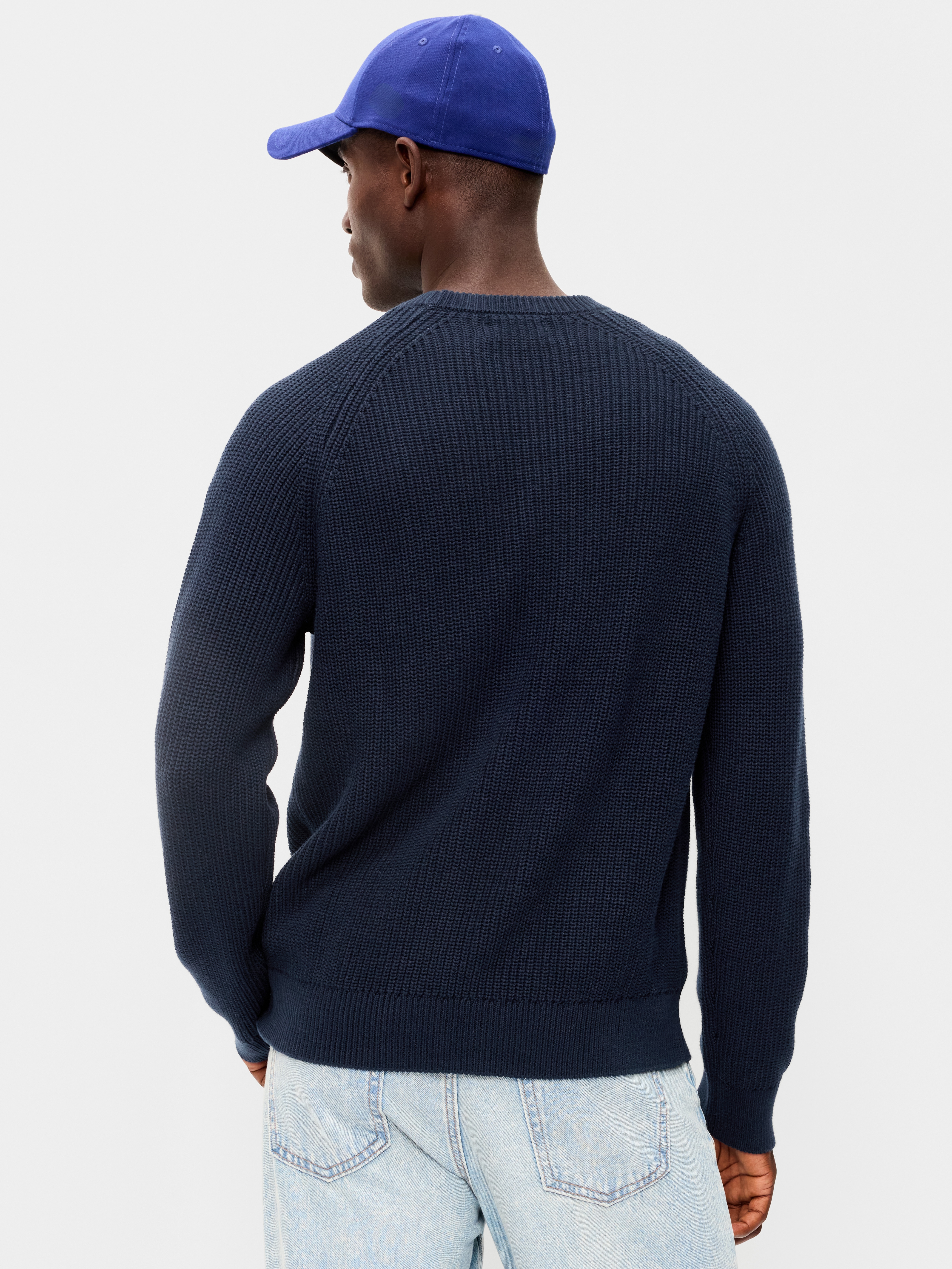 Crew-Neck Sweater - In the Navy - 2
