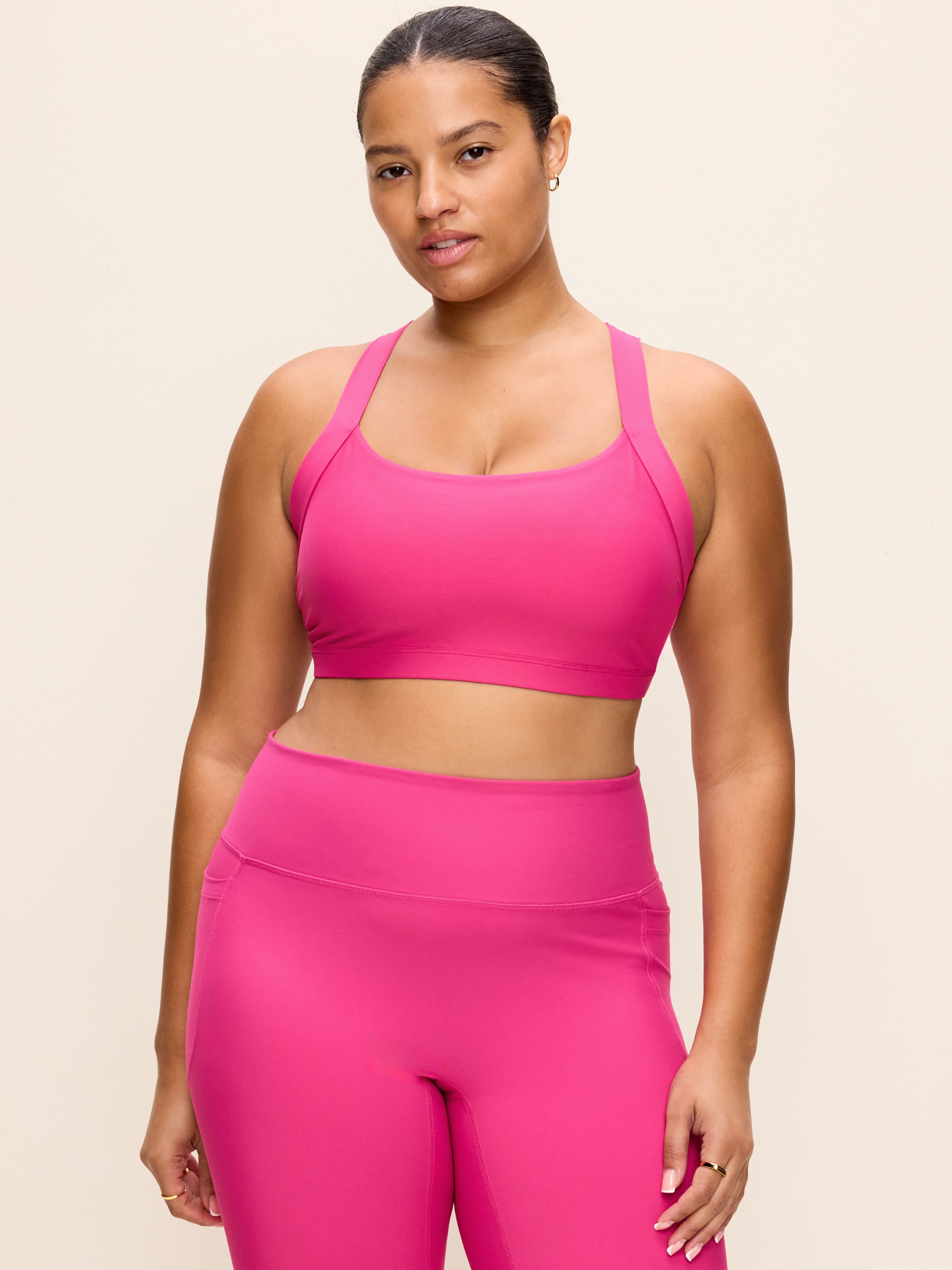 Medium Support PowerSoft Sports Bra - Red Berry - 6