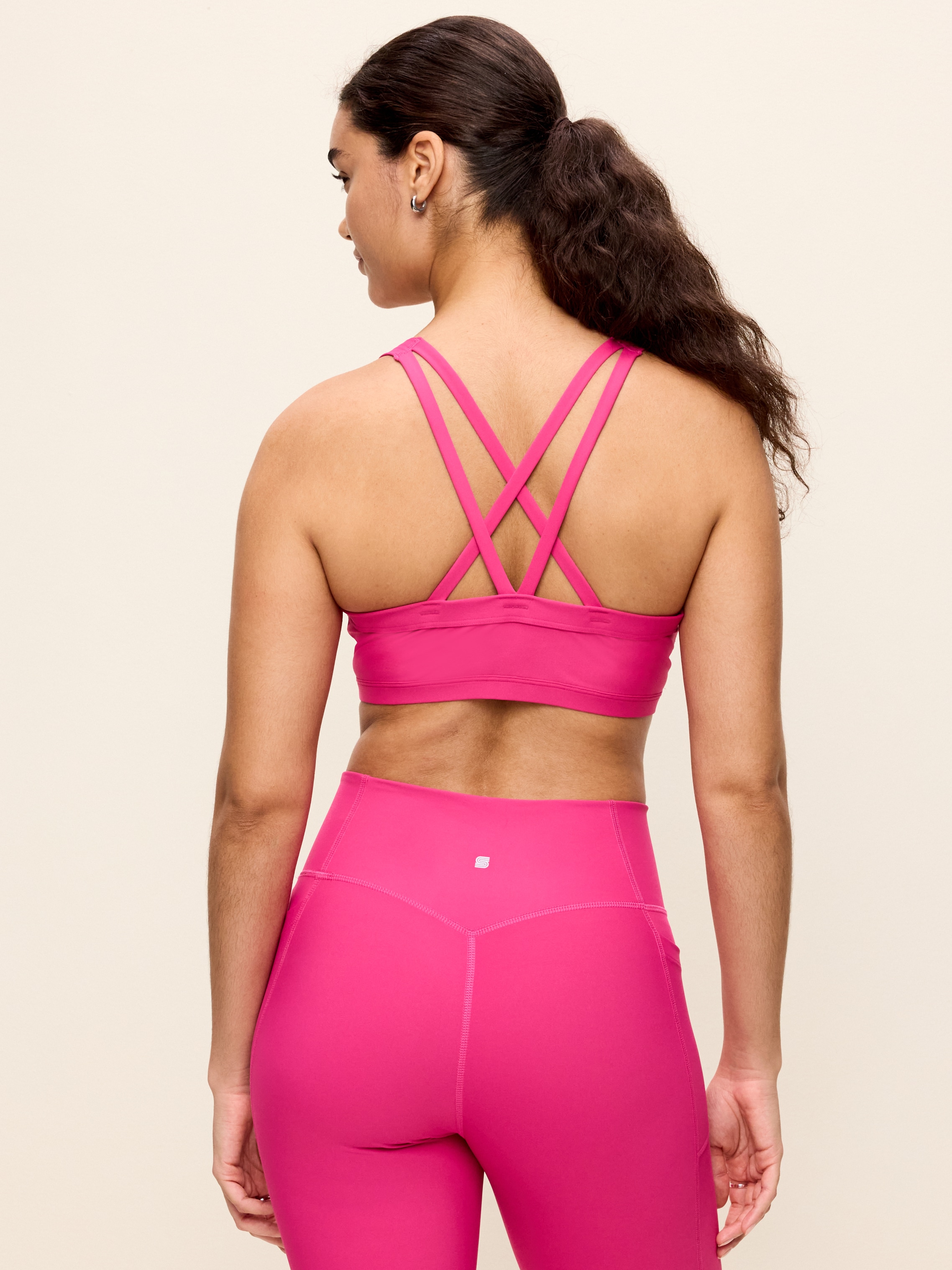 Medium Support PowerSoft Sports Bra - Red Berry - 5
