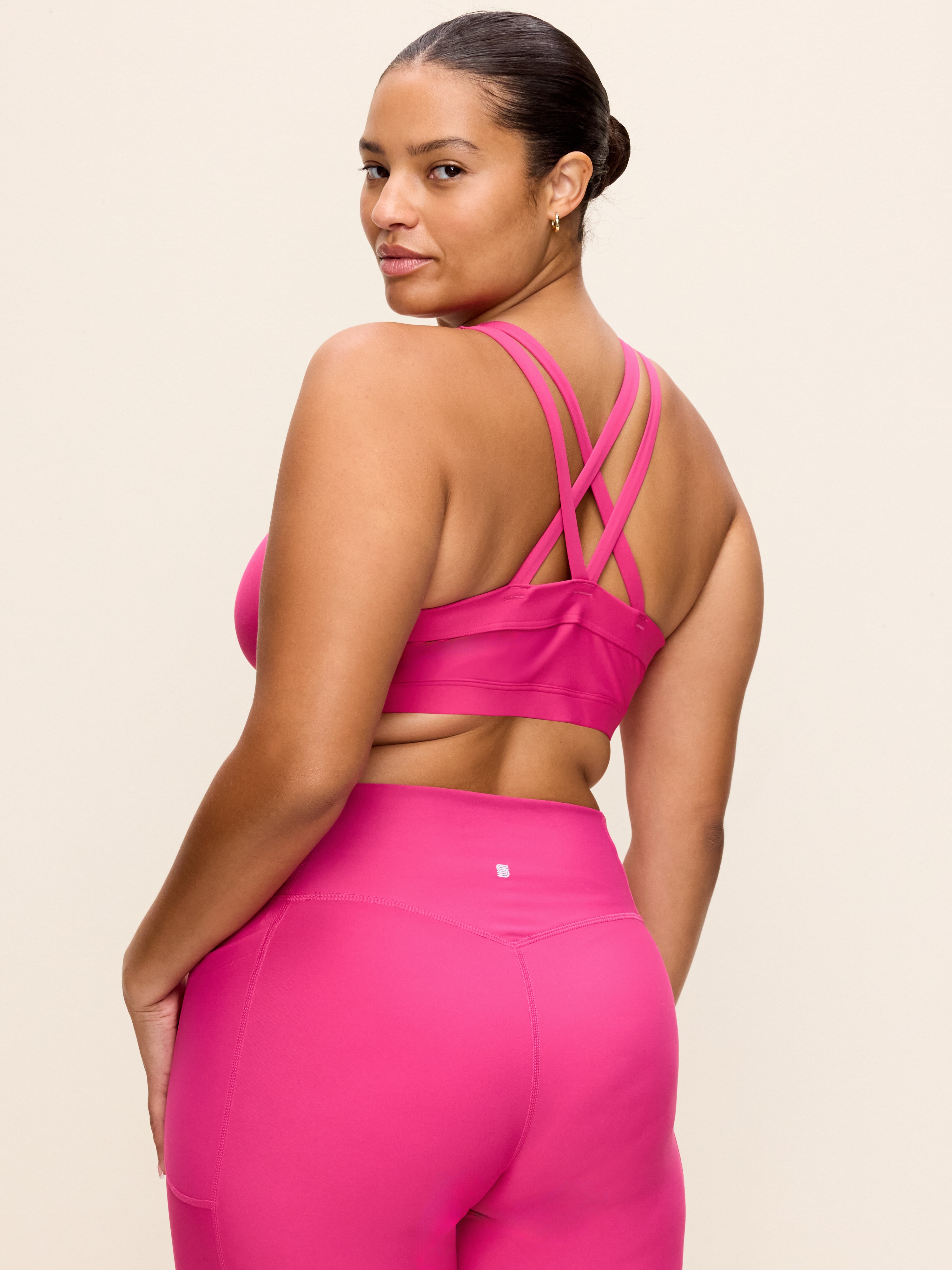 Medium Support PowerSoft Sports Bra - Red Berry - 7