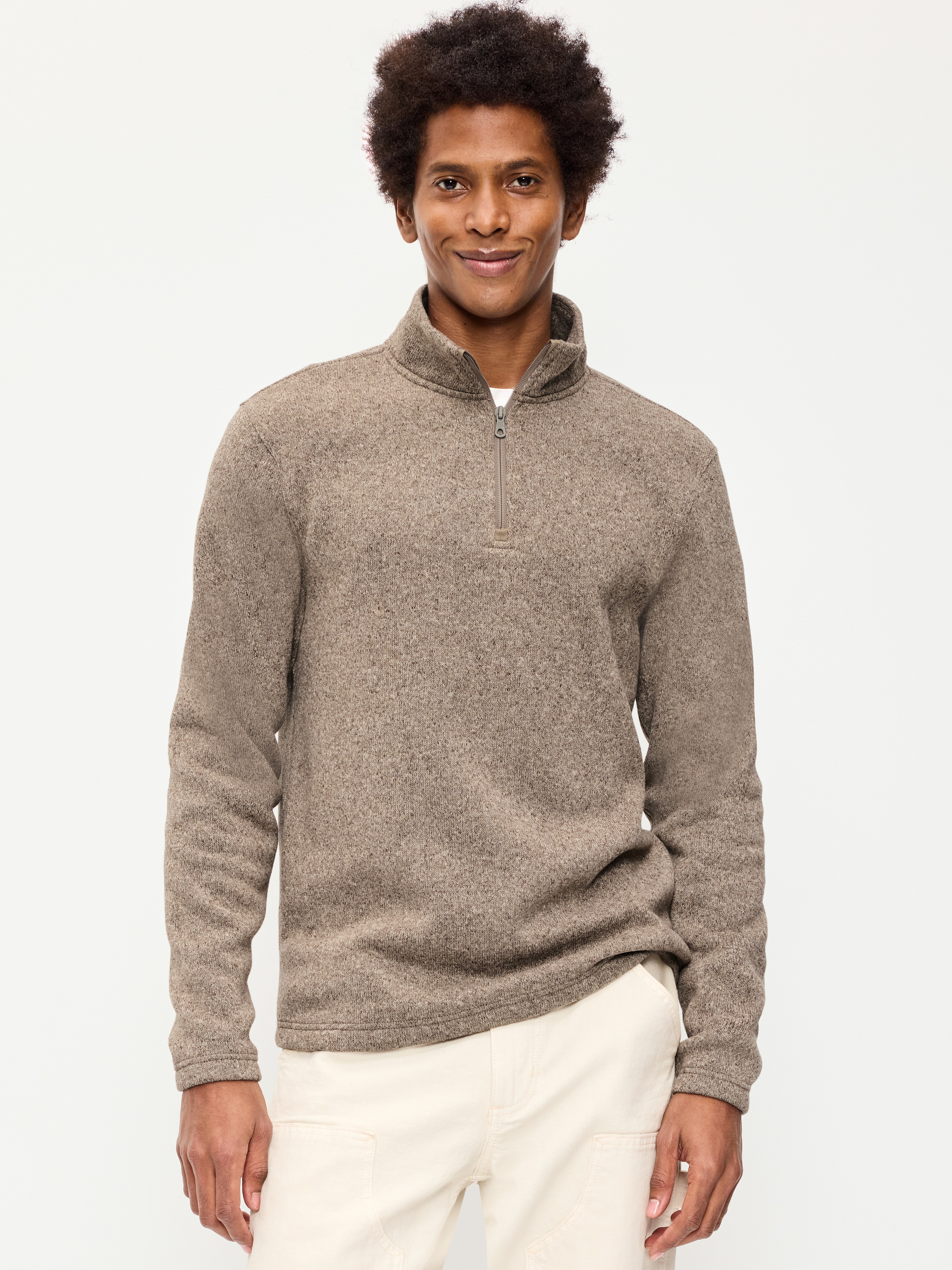 Sweater Fleece Quarter-Zip - Elkhorn - 1
