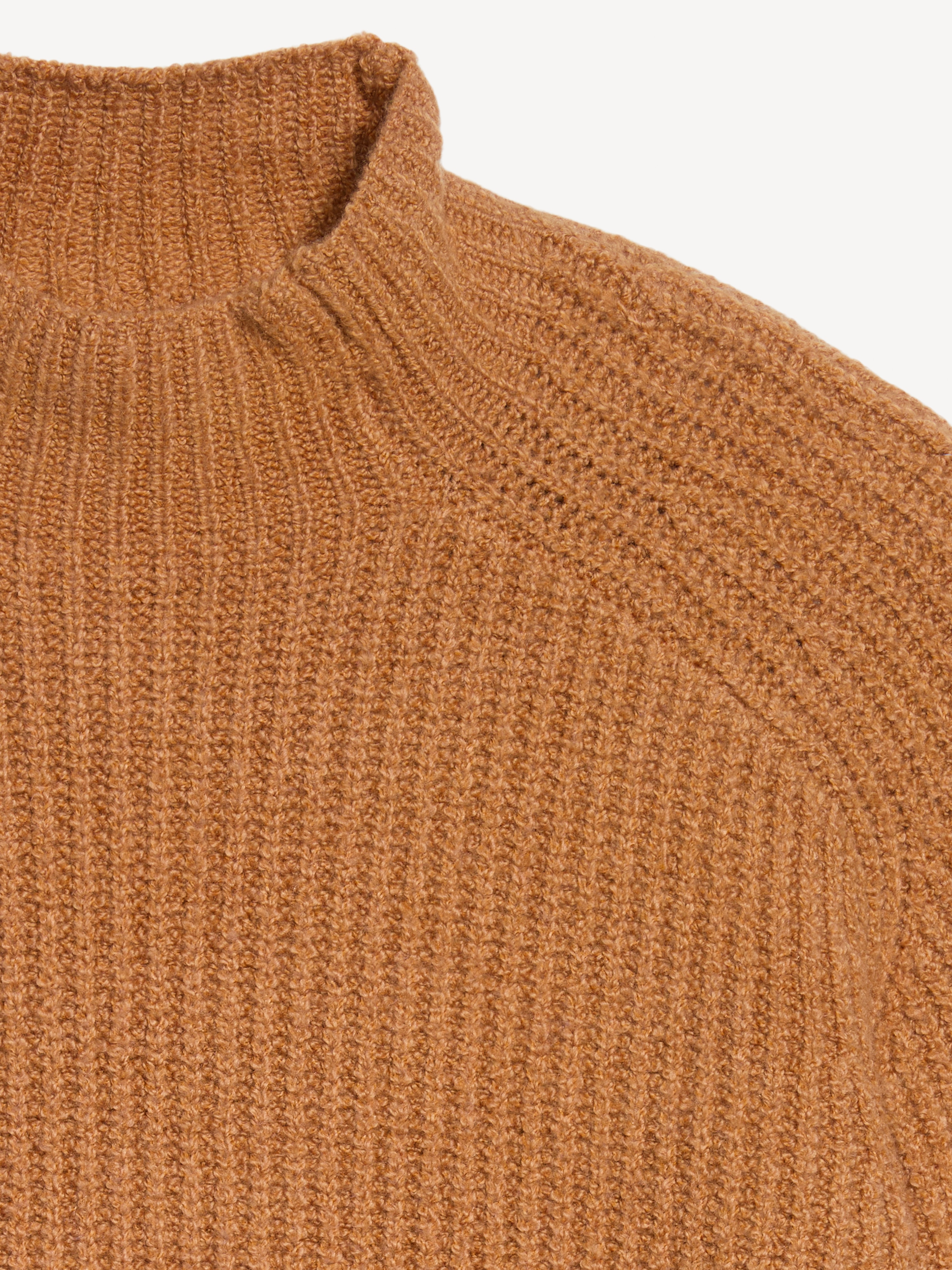 SoSoft Mock-Neck Shaker Sweater - Soft Bronze - 5