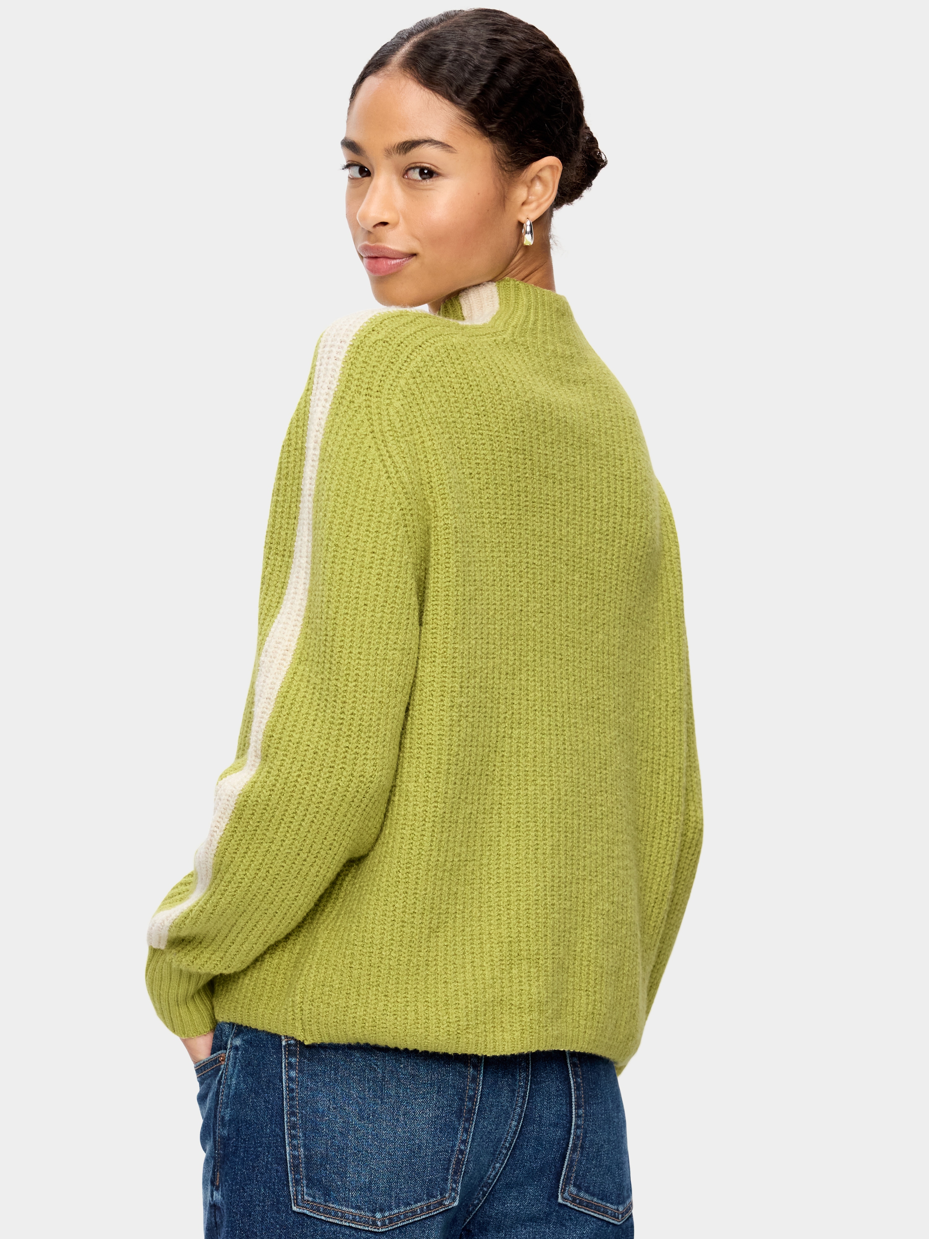 SoSoft Mock-Neck Shaker Sweater - Wasabi - 2