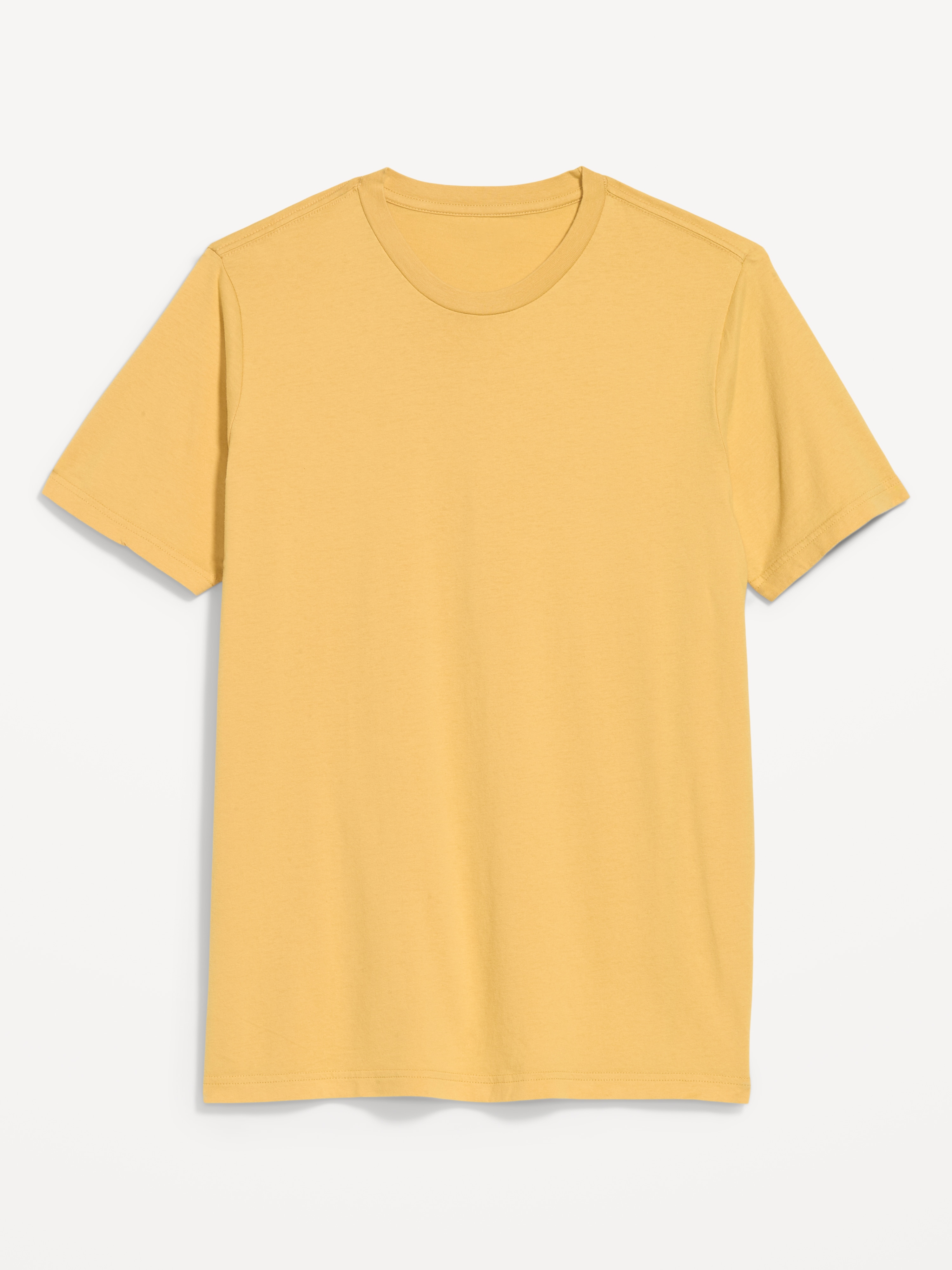 Soft-Washed Crew-Neck Short-Sleeve Tee - MANUKA HONEY - 1