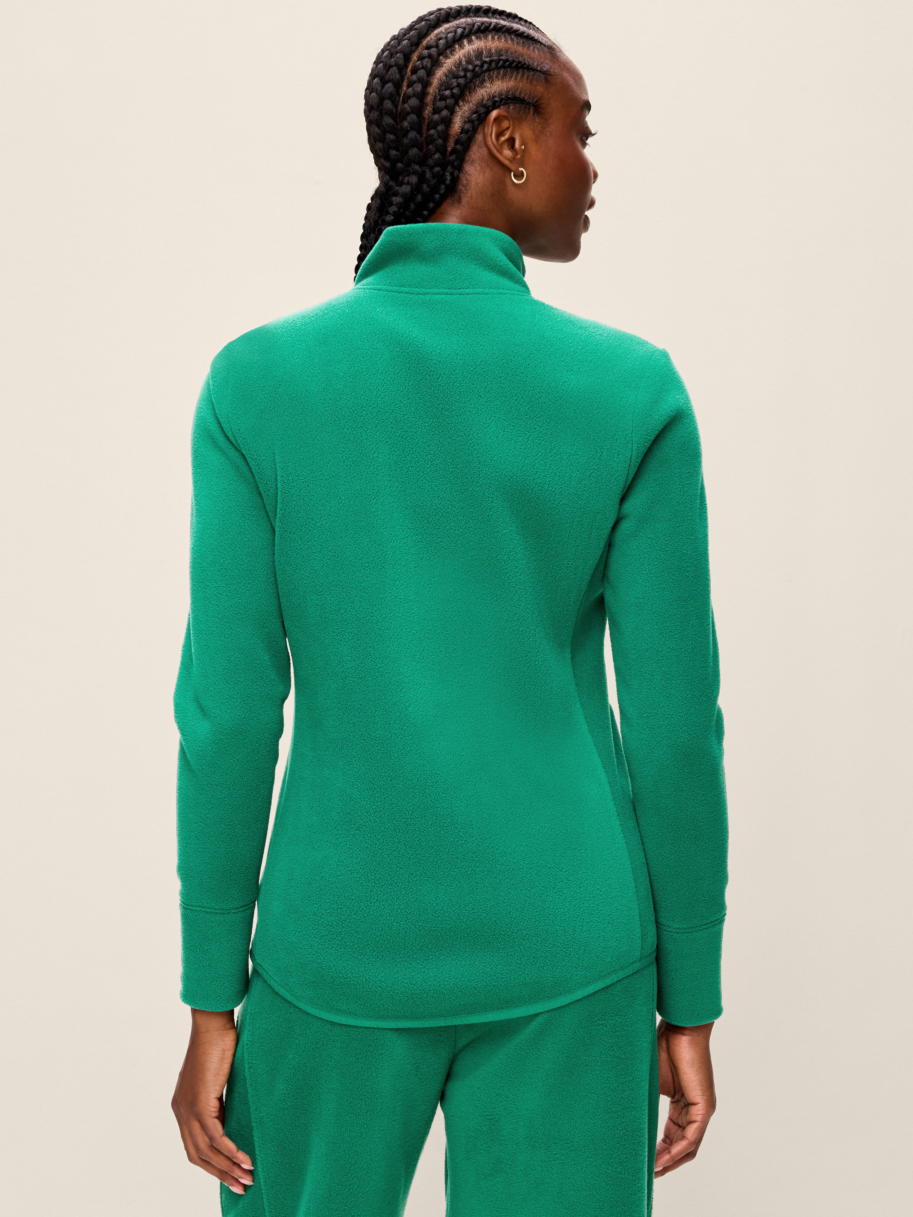 Fitted Performance Fleece Full-Zip Jacket - Java Fern - 2