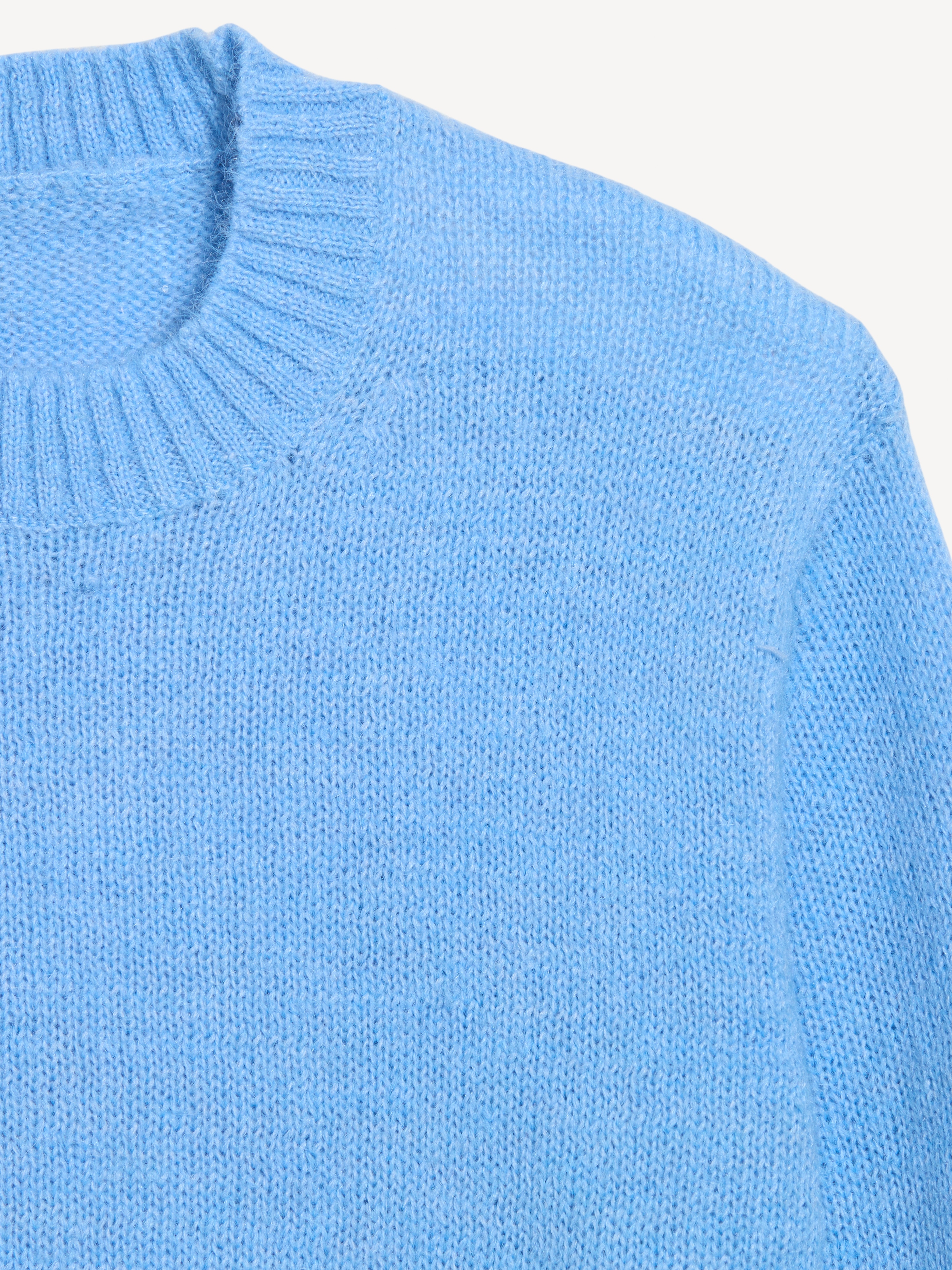 Shrunken Cozy Wool-Blend Crew-Neck Sweater - Lighthouse - 5